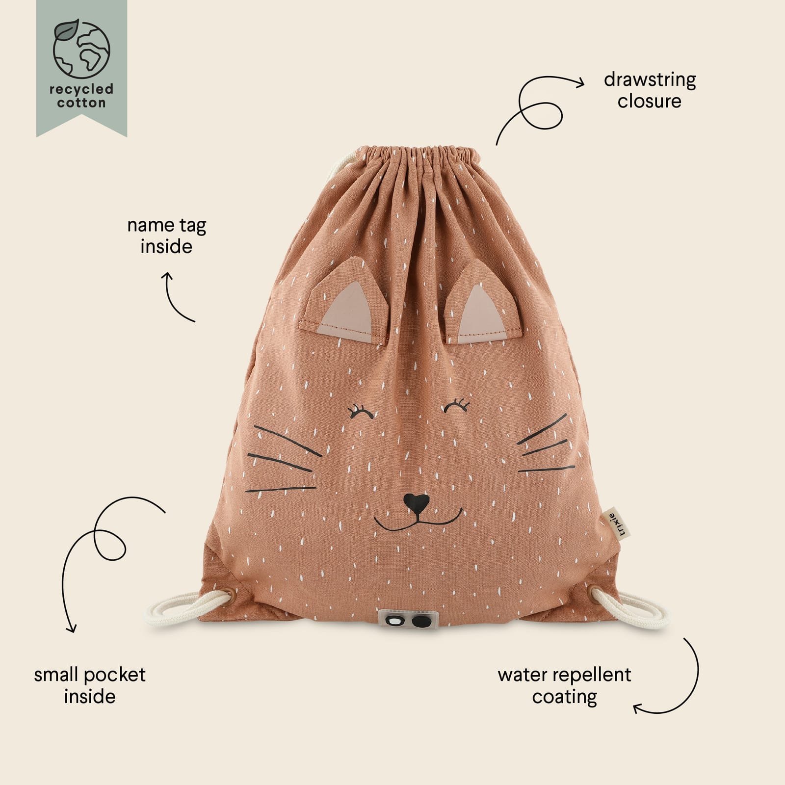 Drawstring Gym Bag - Mrs Cat