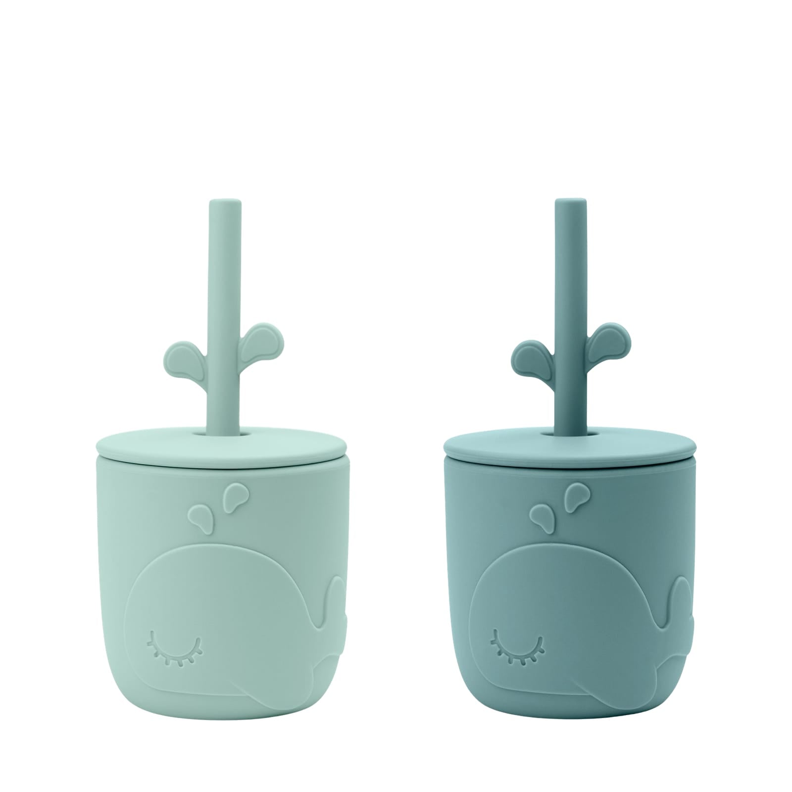 Peekaboo Straw Cup 2 Pack - Wally Blue