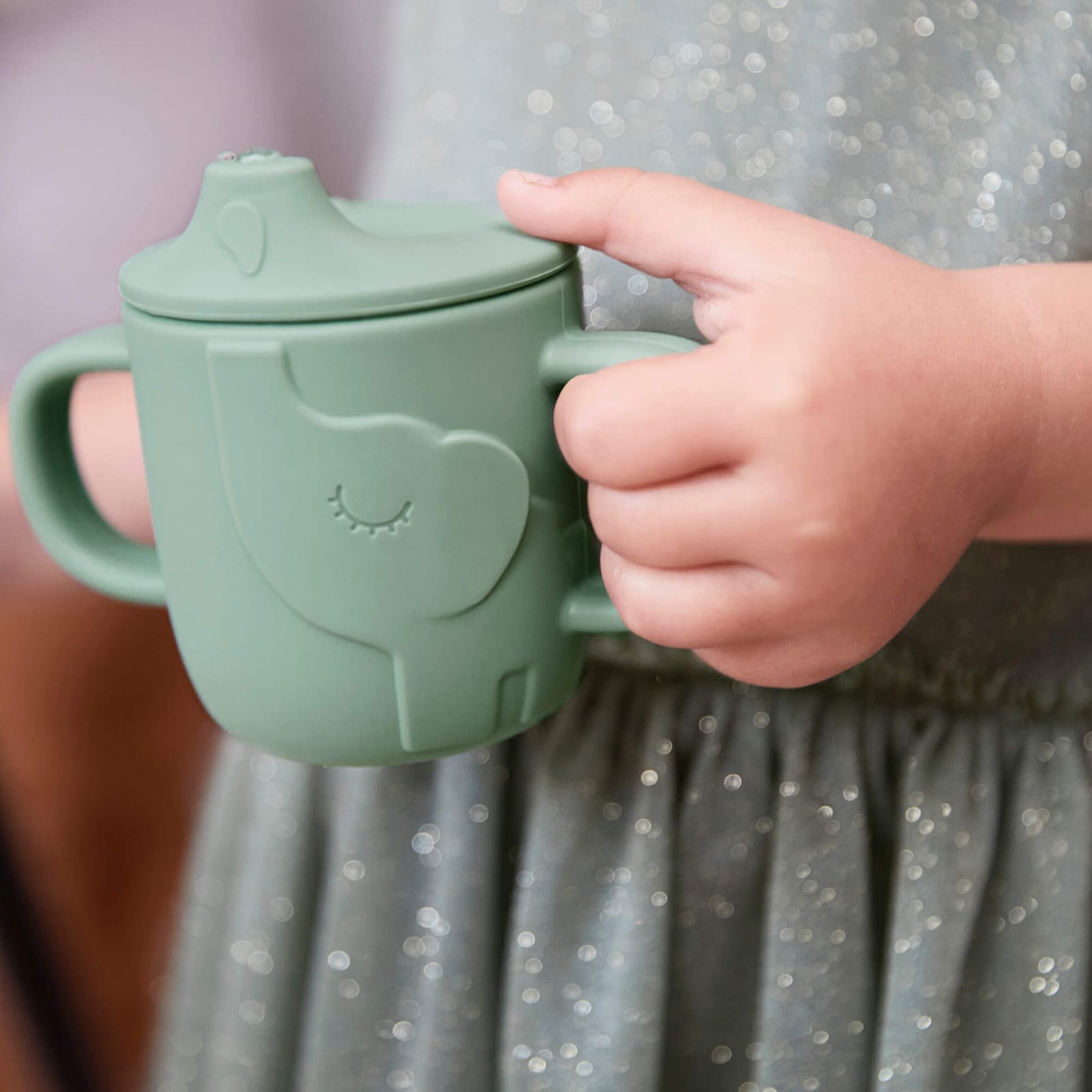 Peekaboo Spout Cup - Elphee Green