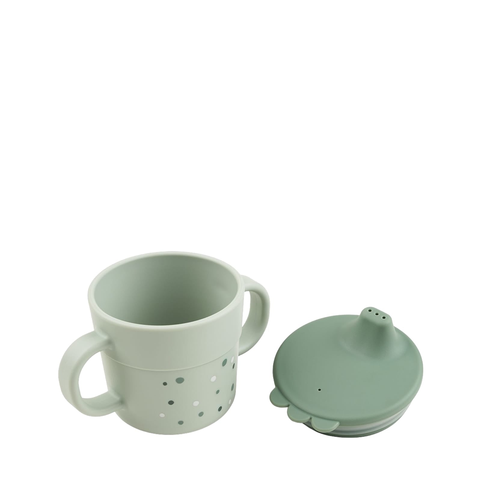 Sippy Cup - Happy Dots Green