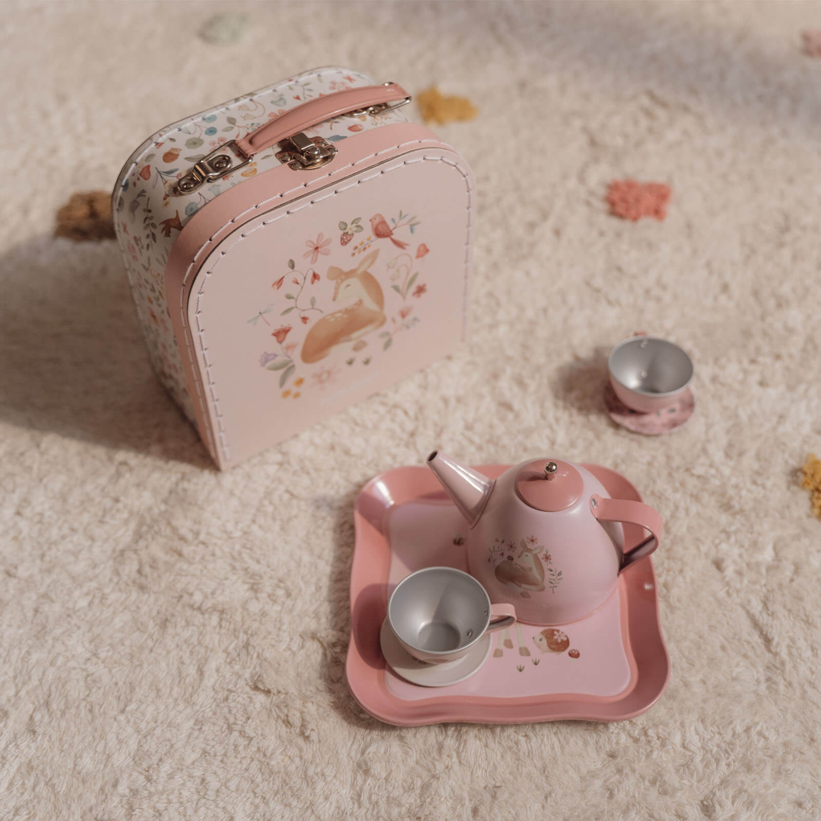 Tea Set In Suitcase - Fairy Garden