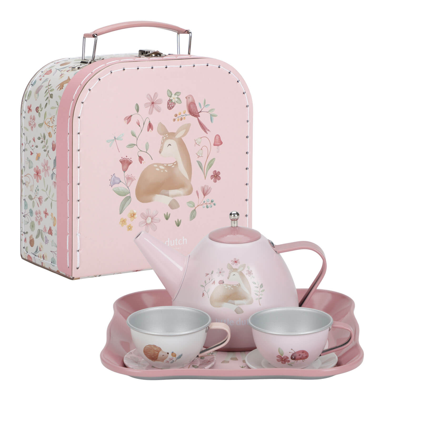 Tea Set In Suitcase - Fairy Garden