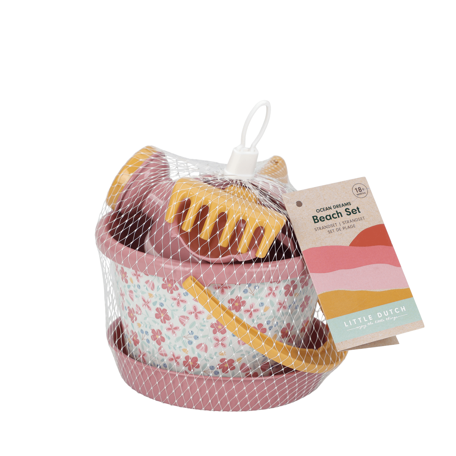 5 Piece Beach Set - Pink Flowers