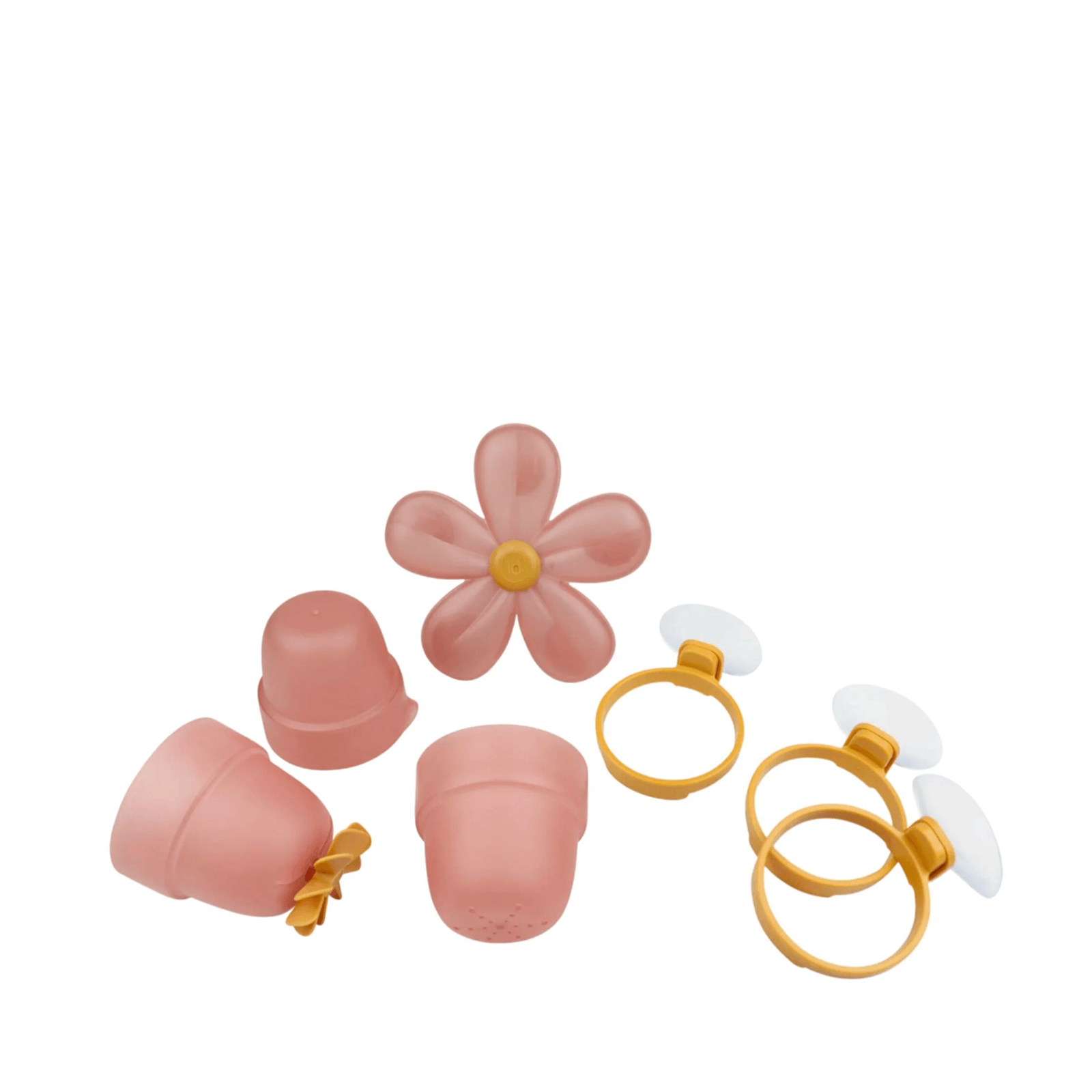 Bath Wall Water Cups - Pink Flower