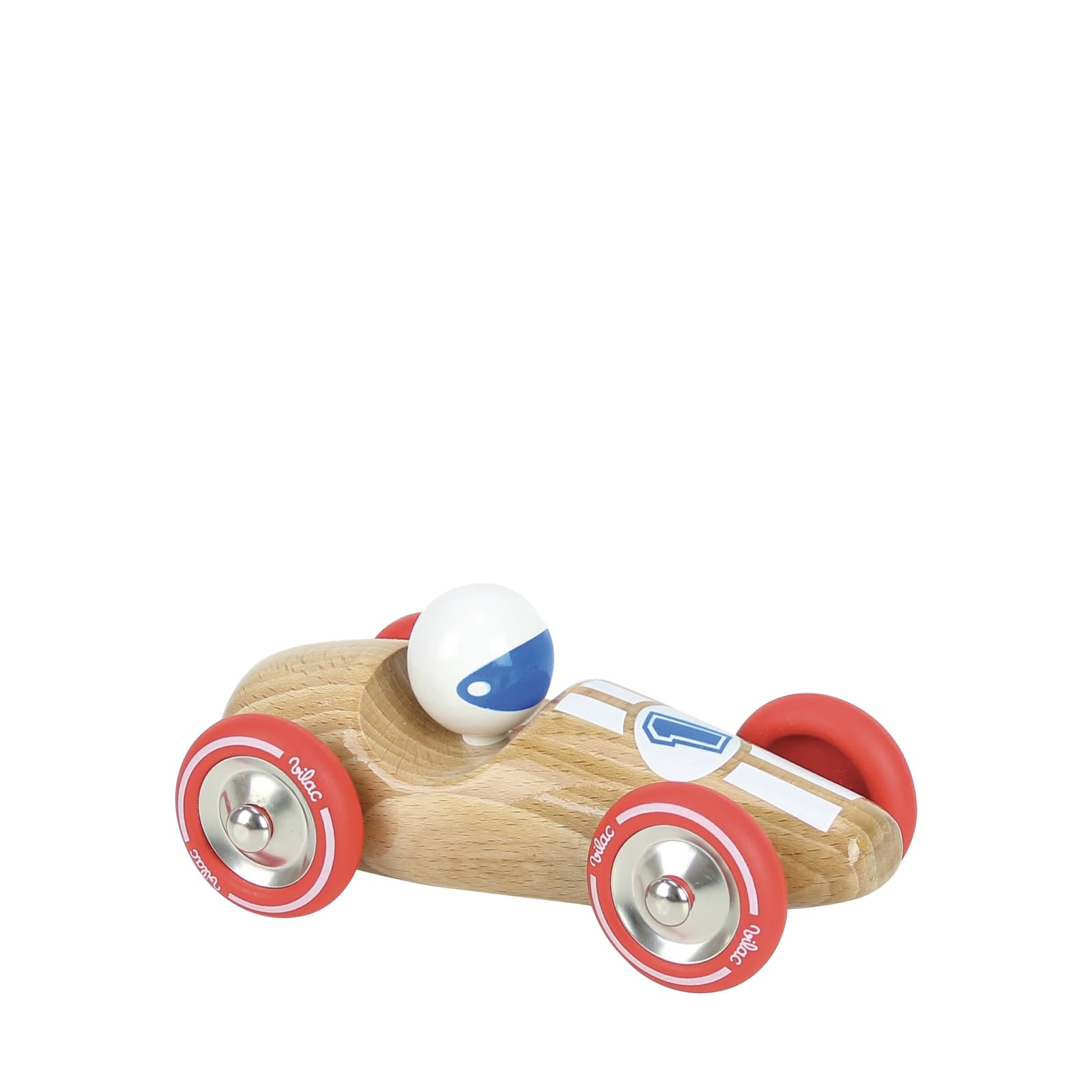 Wooden Large Race Car - Natural