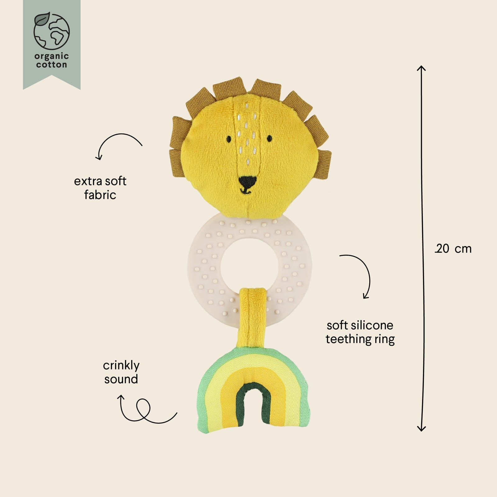 Teething Toy - Mr Lion