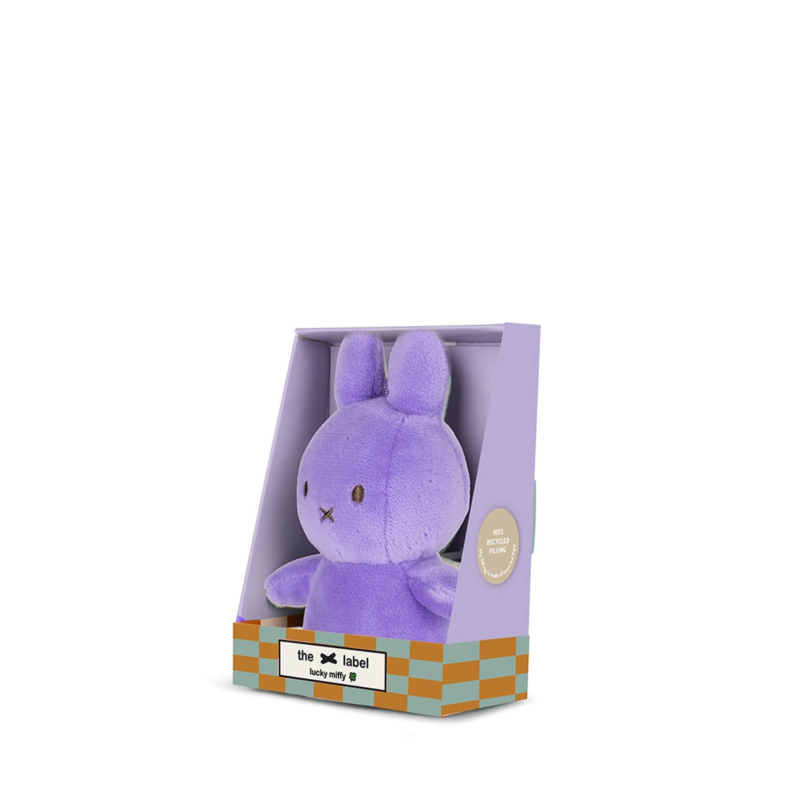 Lucky Miffy 10cm Plush Gift Boxed - Bright Lilac
