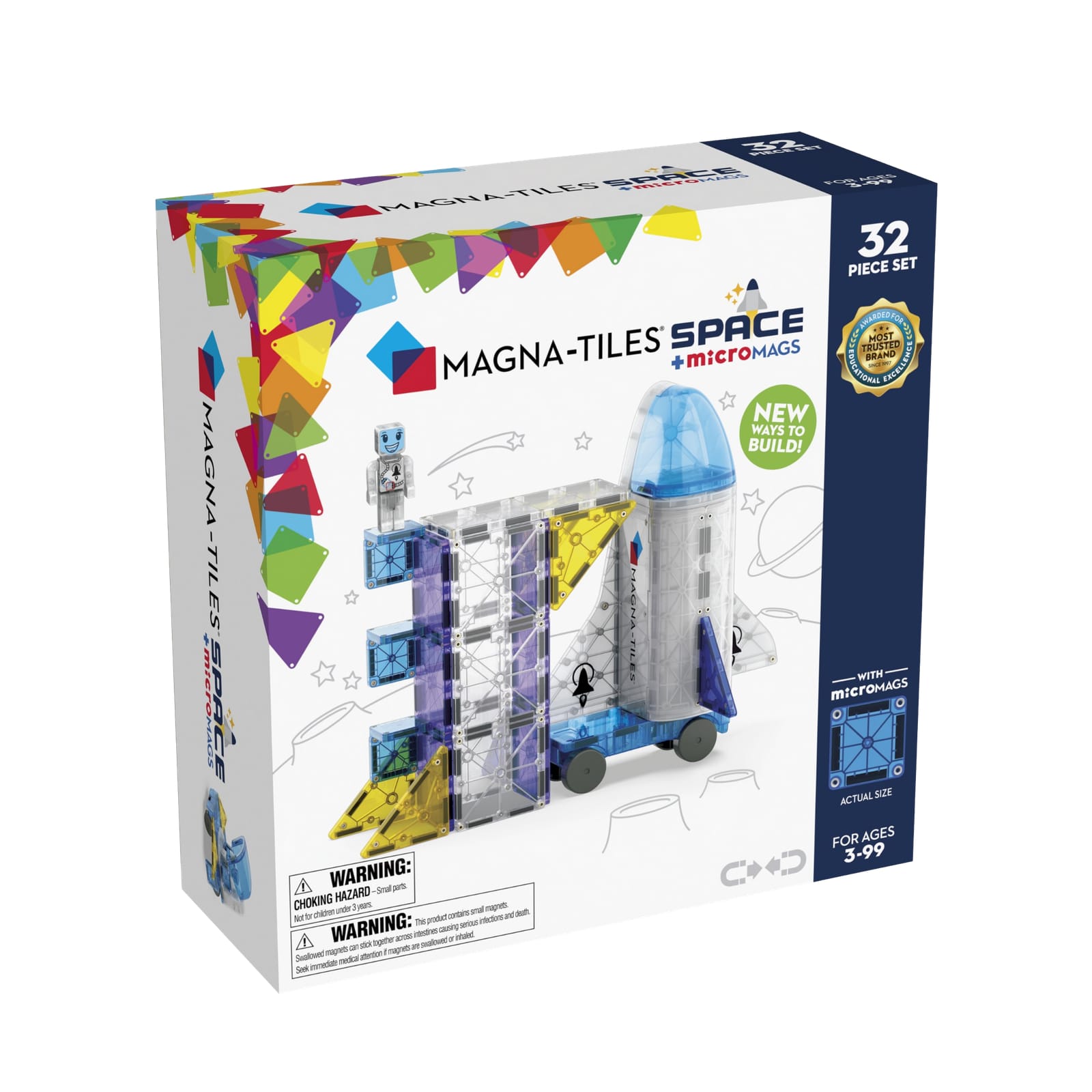 Space with microMAGS - 32 Piece Set