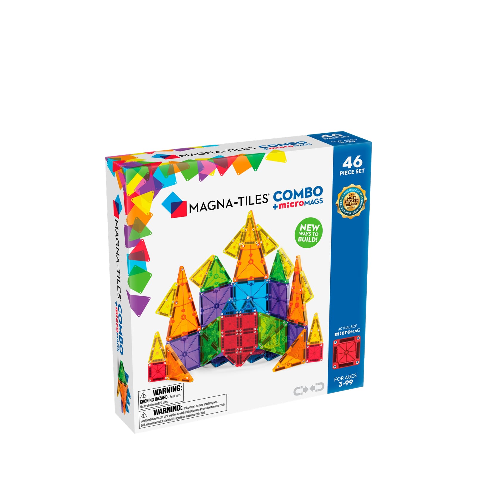 Combo Classic Tiles with microMAGS - 46 Piece Combo Set