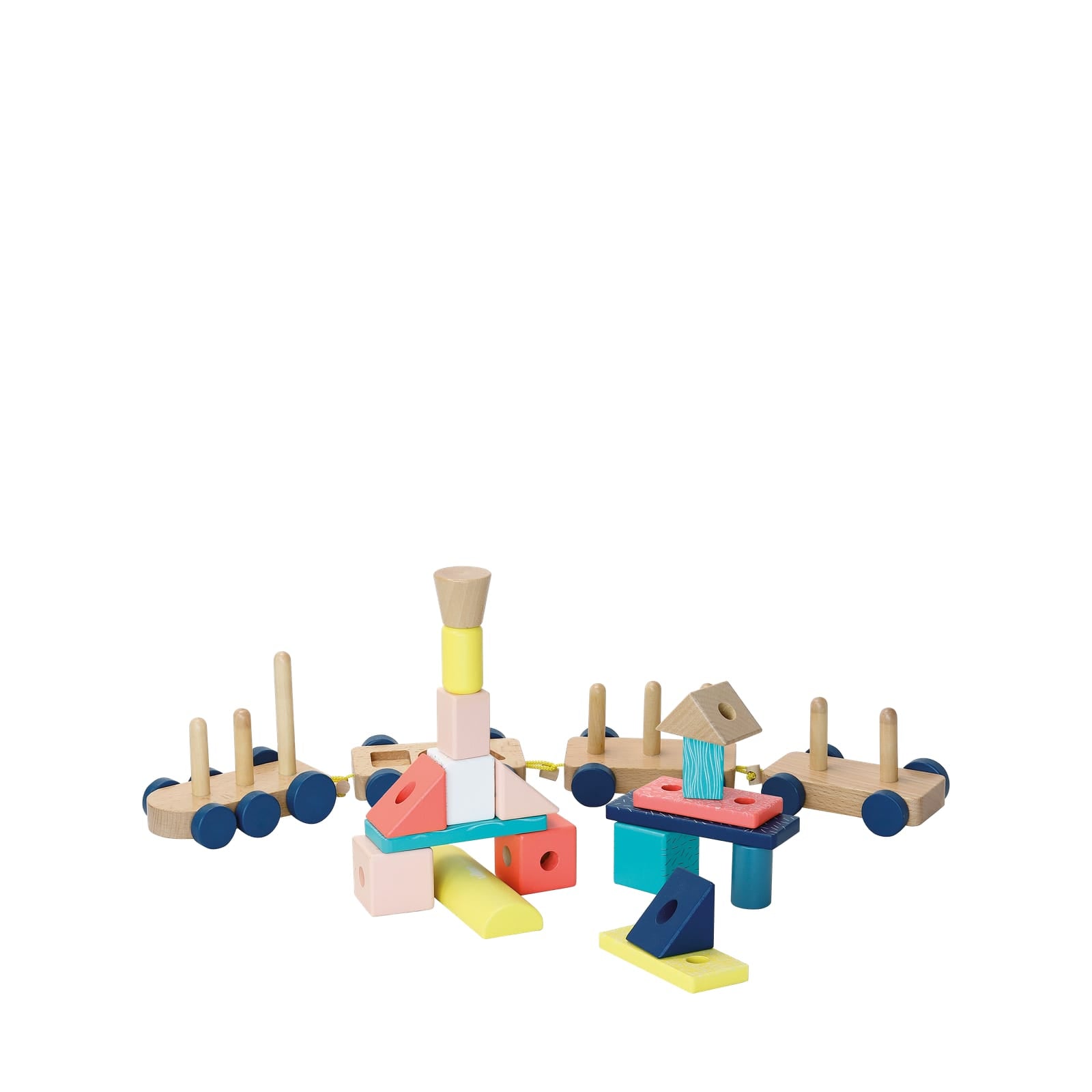 Wooden Stacking Train Set