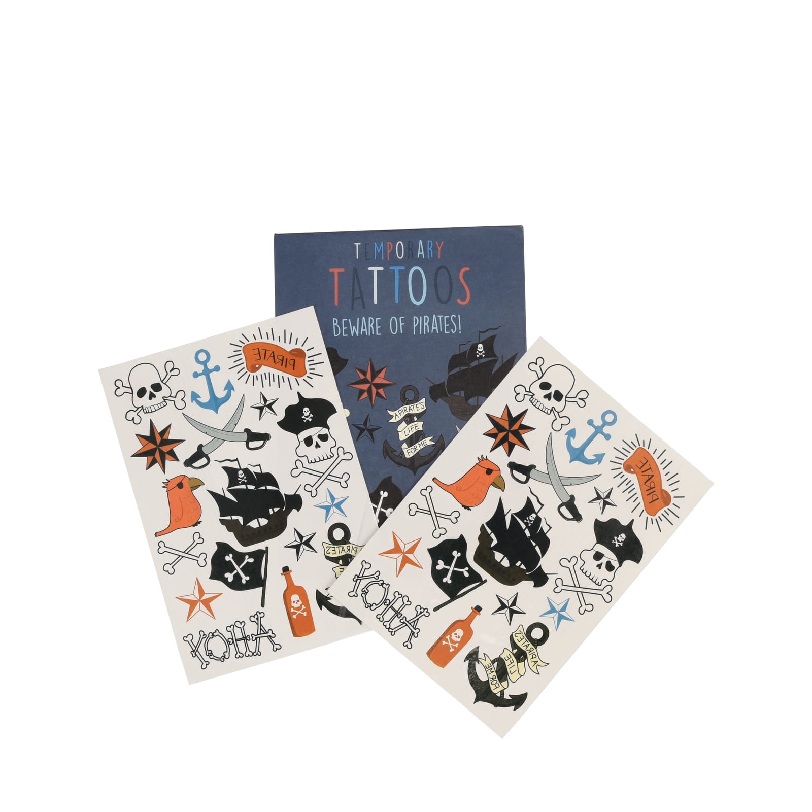 Temporary Tattoos - Beware Of The Pirates