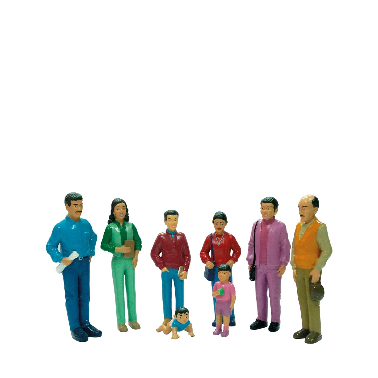 Hispanic Family Figures - 8 Pieces