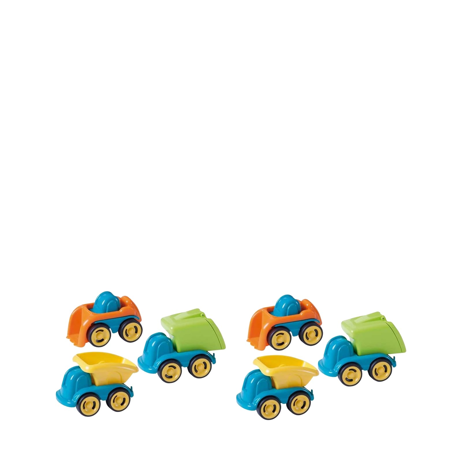 Minimobil Dumpy Mixed Trucks 18cm - 6 Pieces