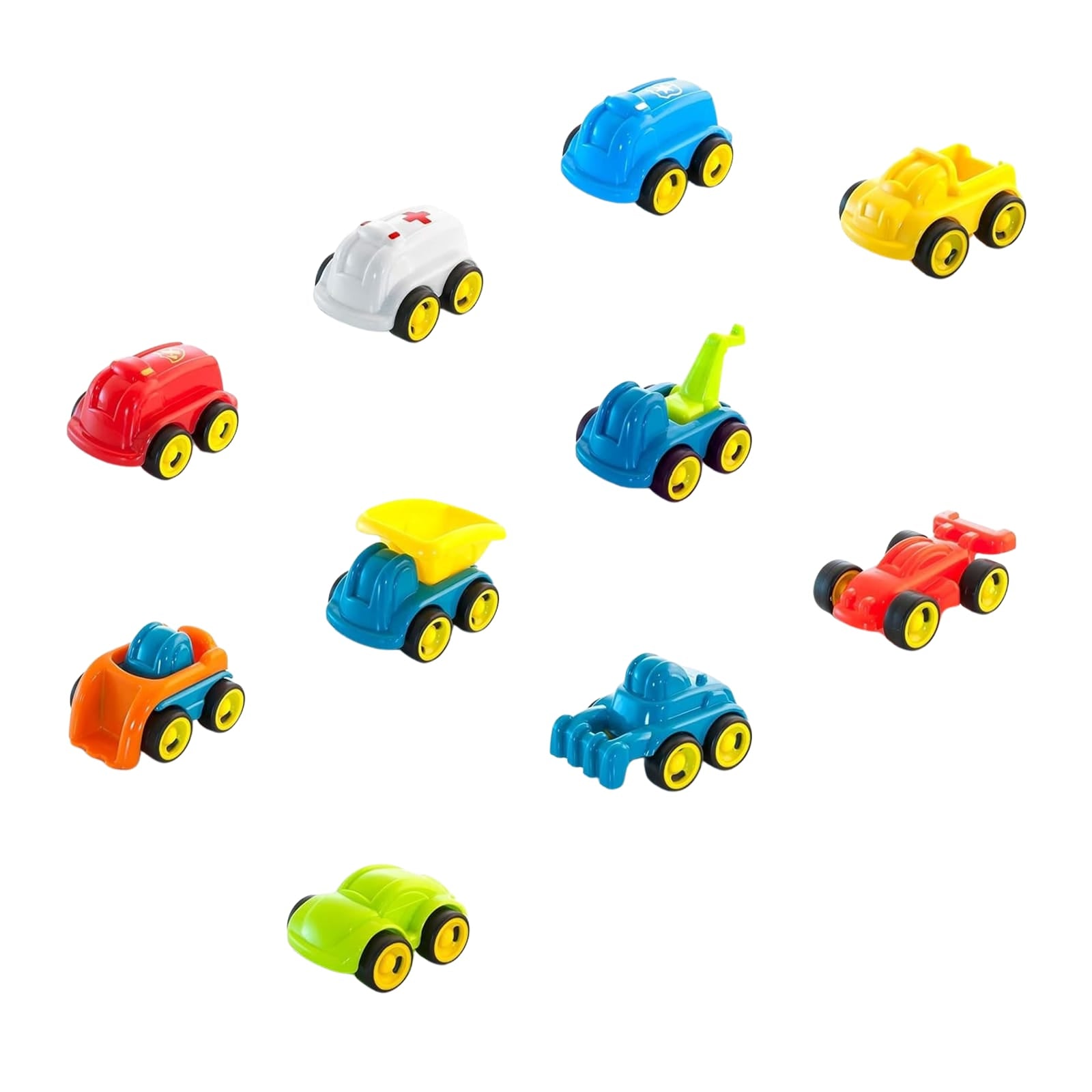 Minimobil Go and Job Vehicles 12cm - 10 Pieces