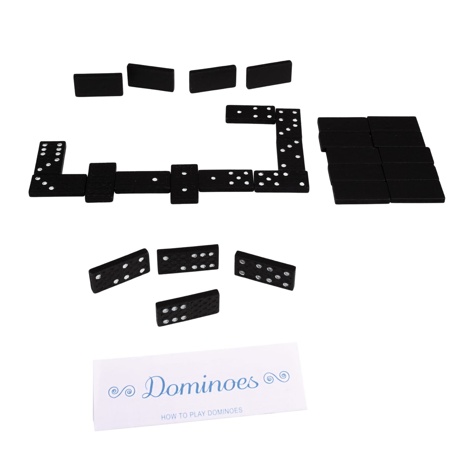 Wooden Box Of Dominoes