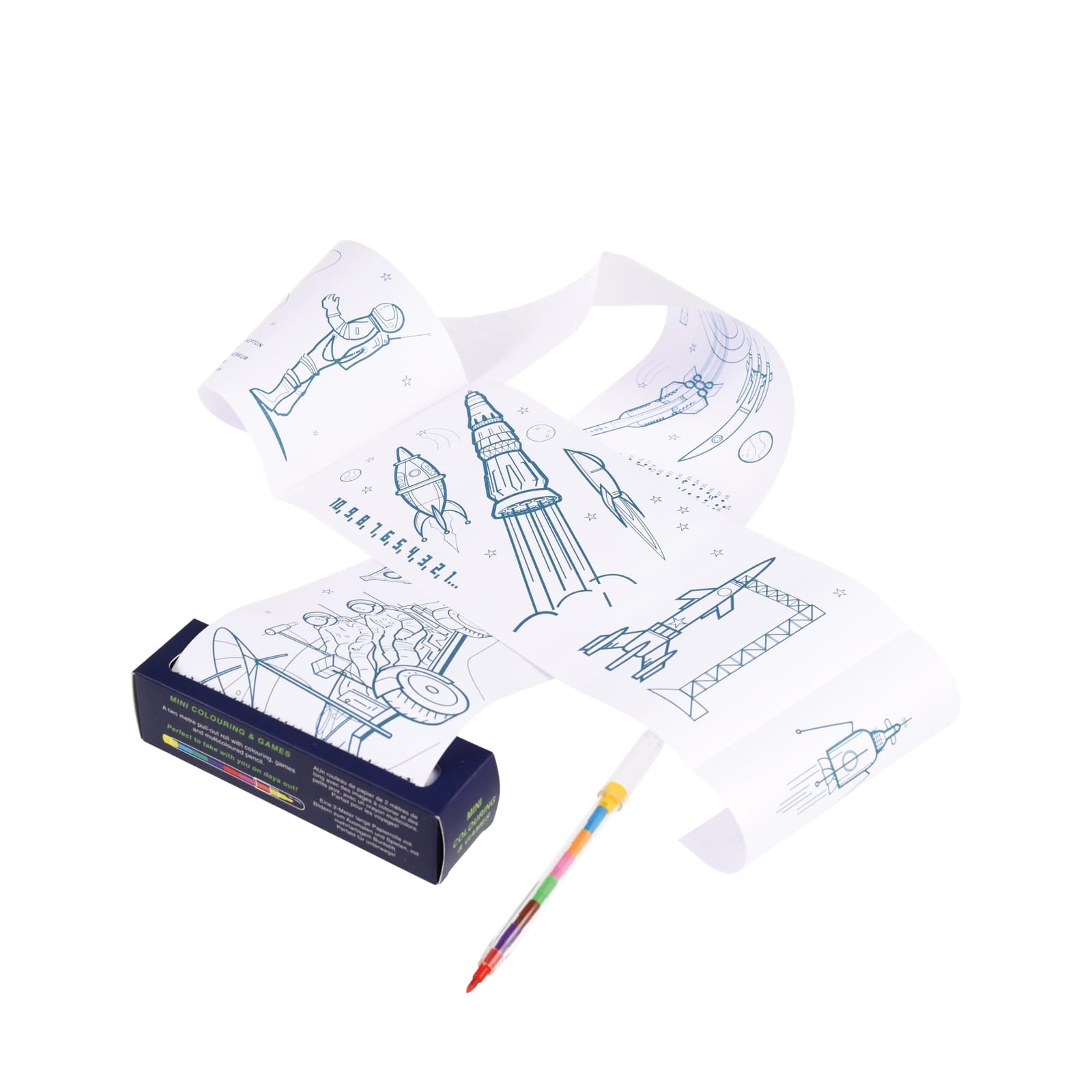 Mini Colouring and Games - Space Age