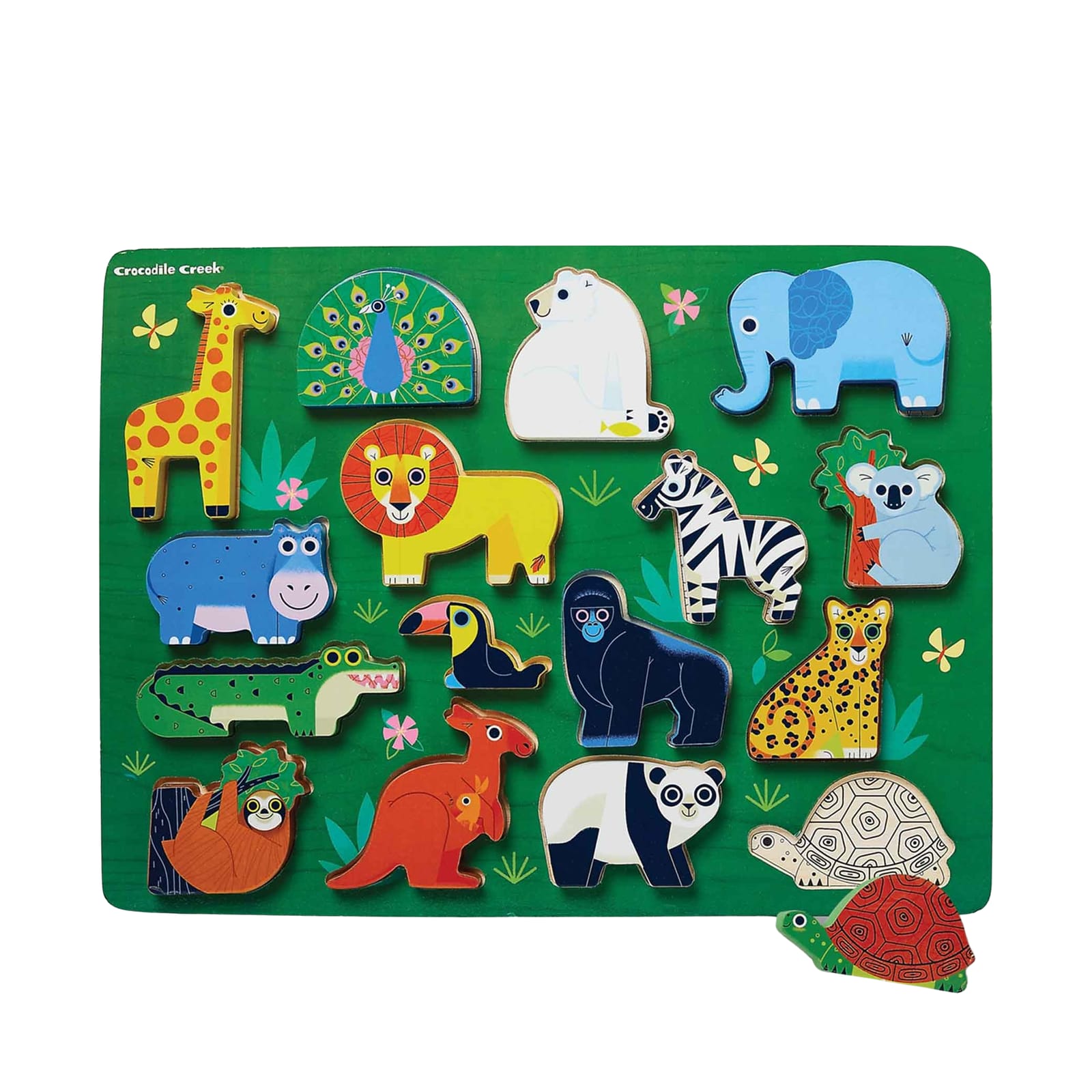 Lets Play 16 Piece Wooden Puzzle - Zoo