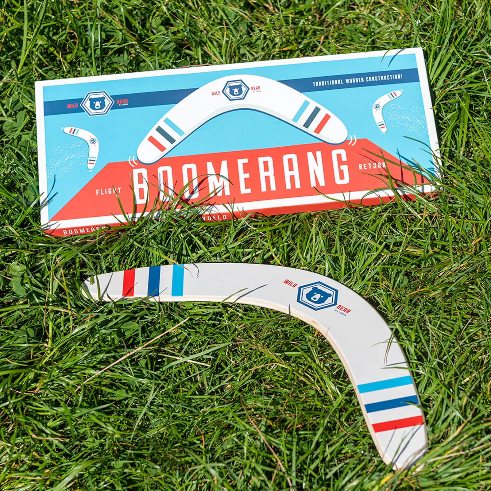 Wooden Boomerang - Wild Bear