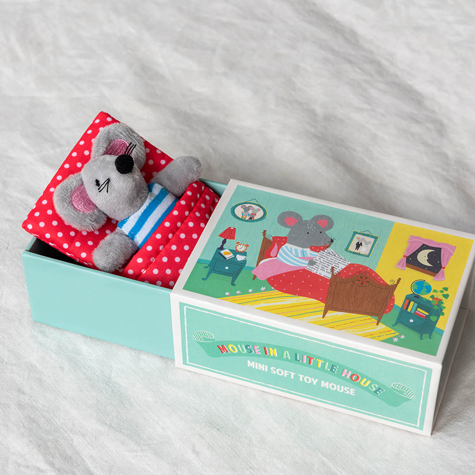 Soft Toy In a Little Box - Mouse In a House