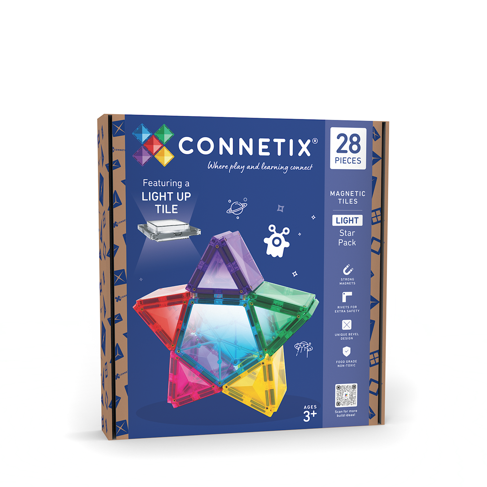 Magnetic Tiles Light Star Pack - 28 Pieces