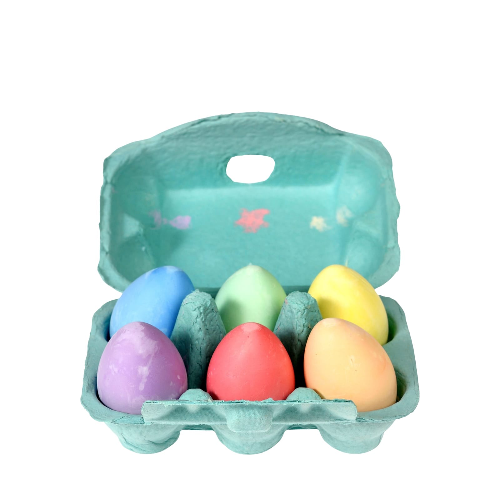 Six Coloured Chalk Eggs