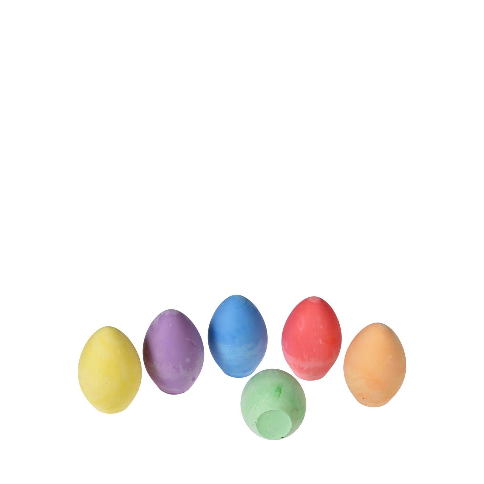 Six Coloured Chalk Eggs