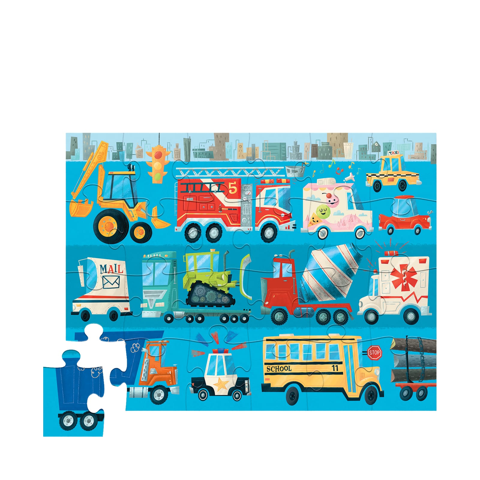 Vehicles - 24 Piece Floor Puzzle