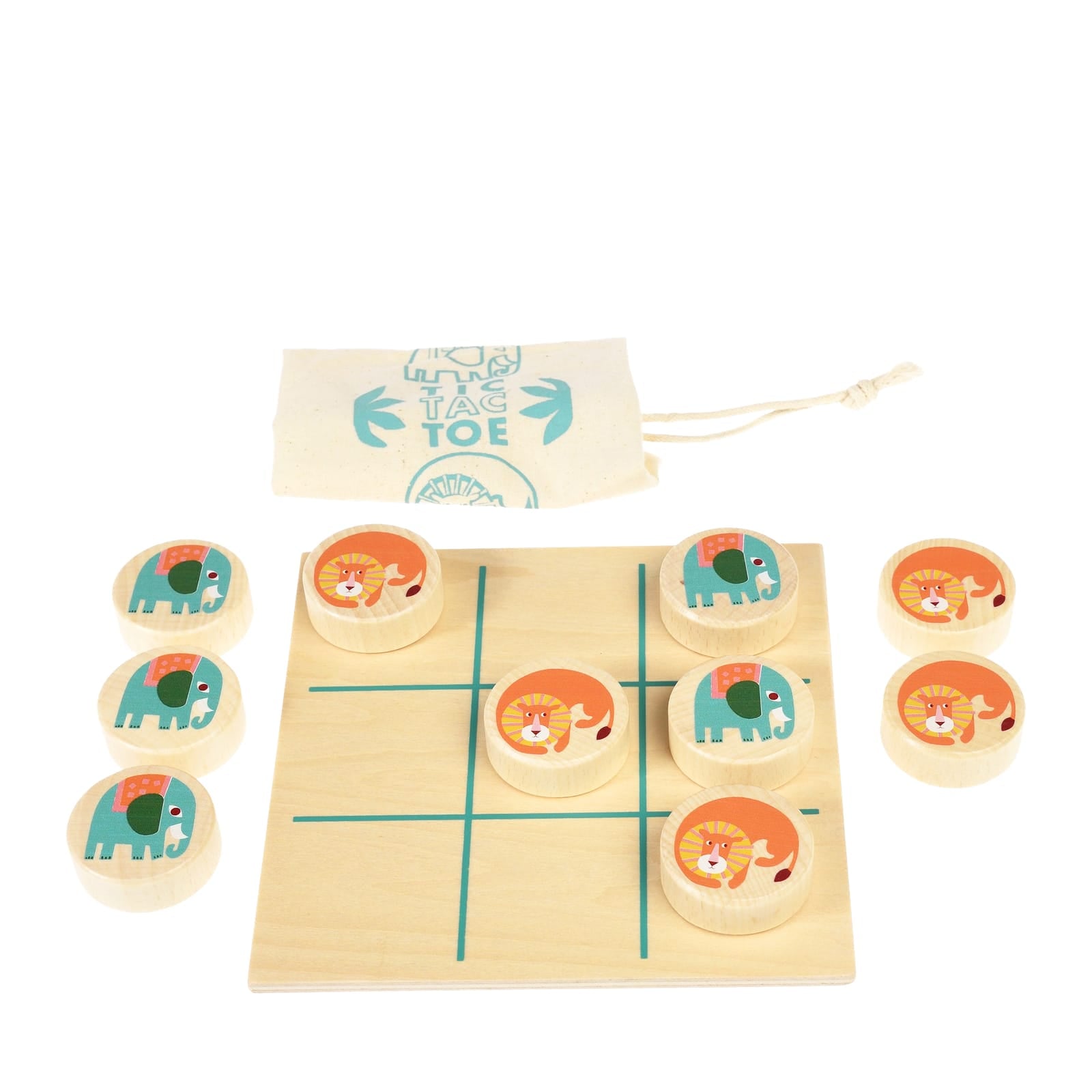 Wooden Tic Tac Toe - Wild Wonders