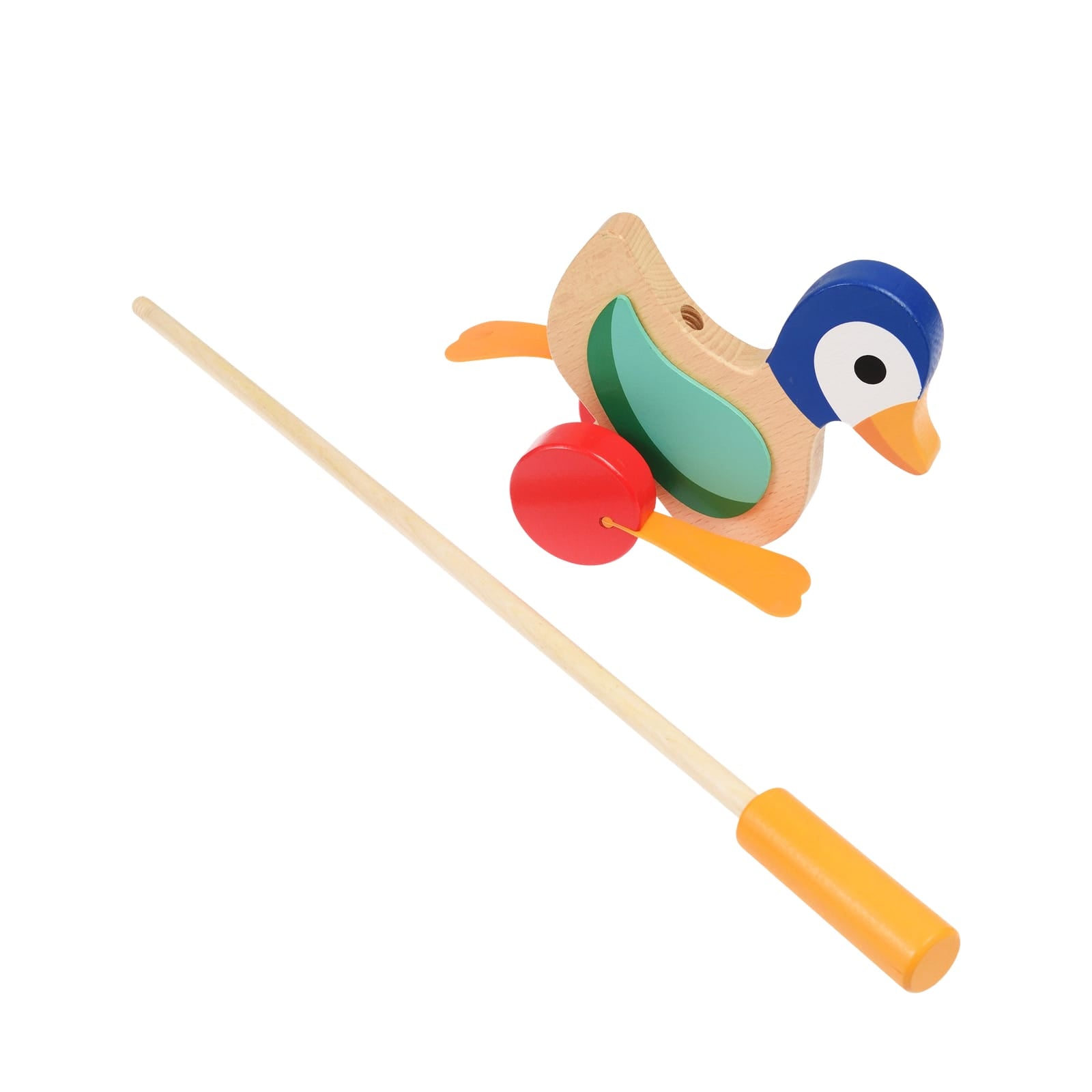 Wooden Push Along Flapping Duck
