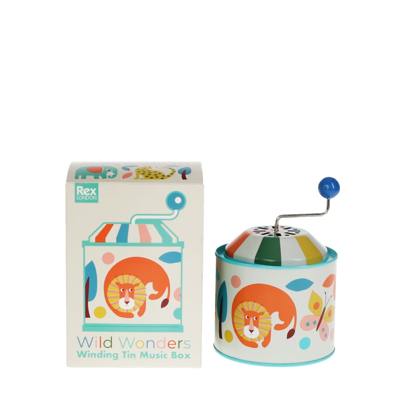 Winding Tin Music Box - Wild Wonders