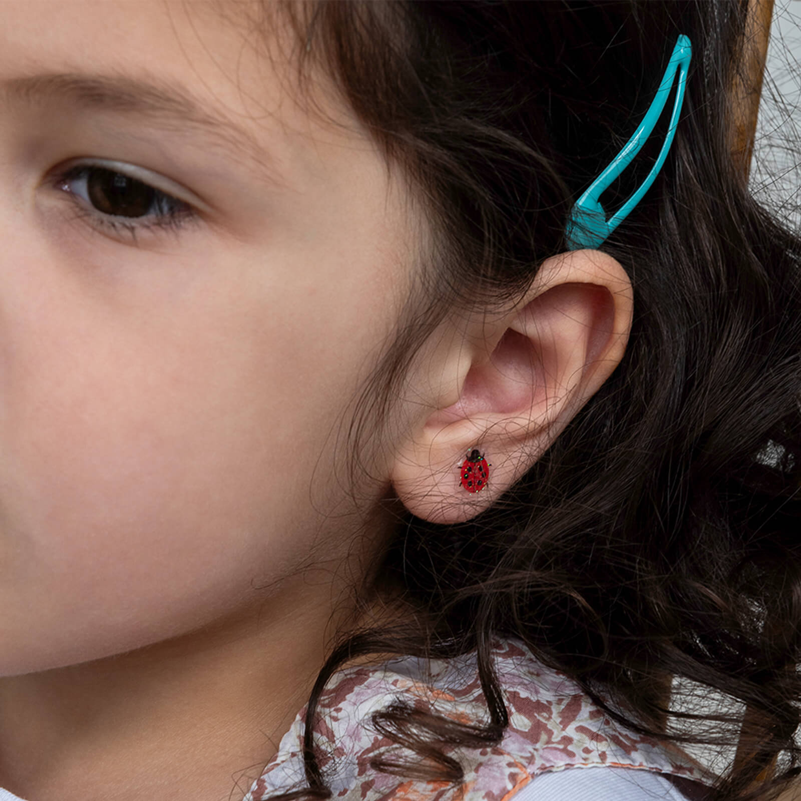 Stick On Earrings 30 Pairs - Ladybird