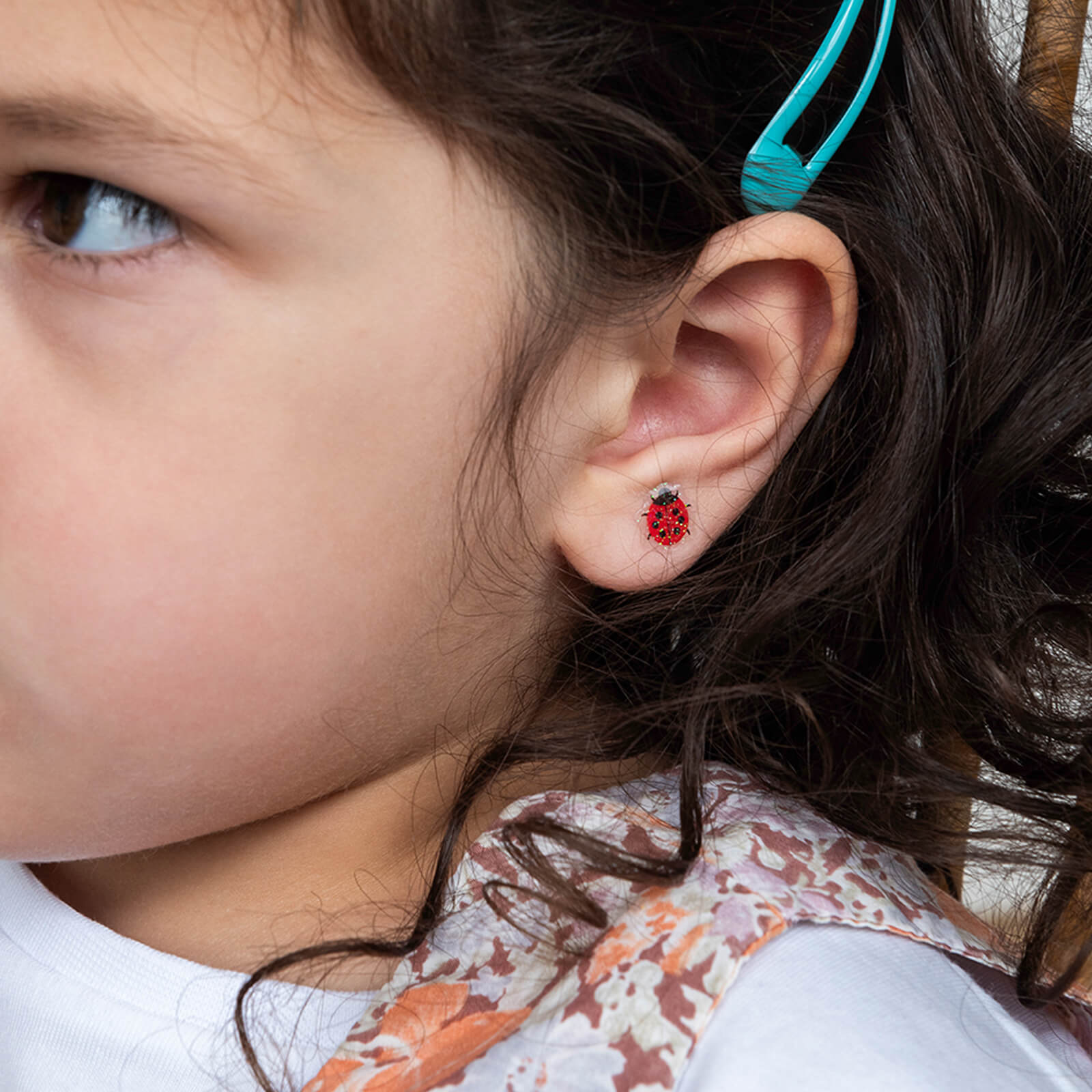 Stick On Earrings 30 Pairs - Ladybird