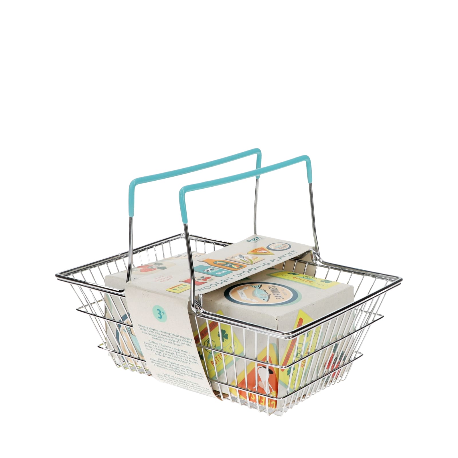 Wooden Shopping Playset With Basket