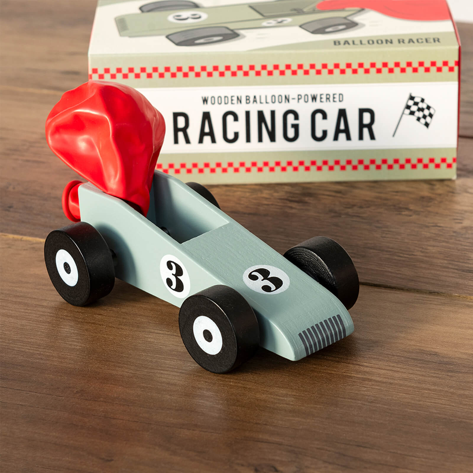 Wooden Balloon Powered Racing Car