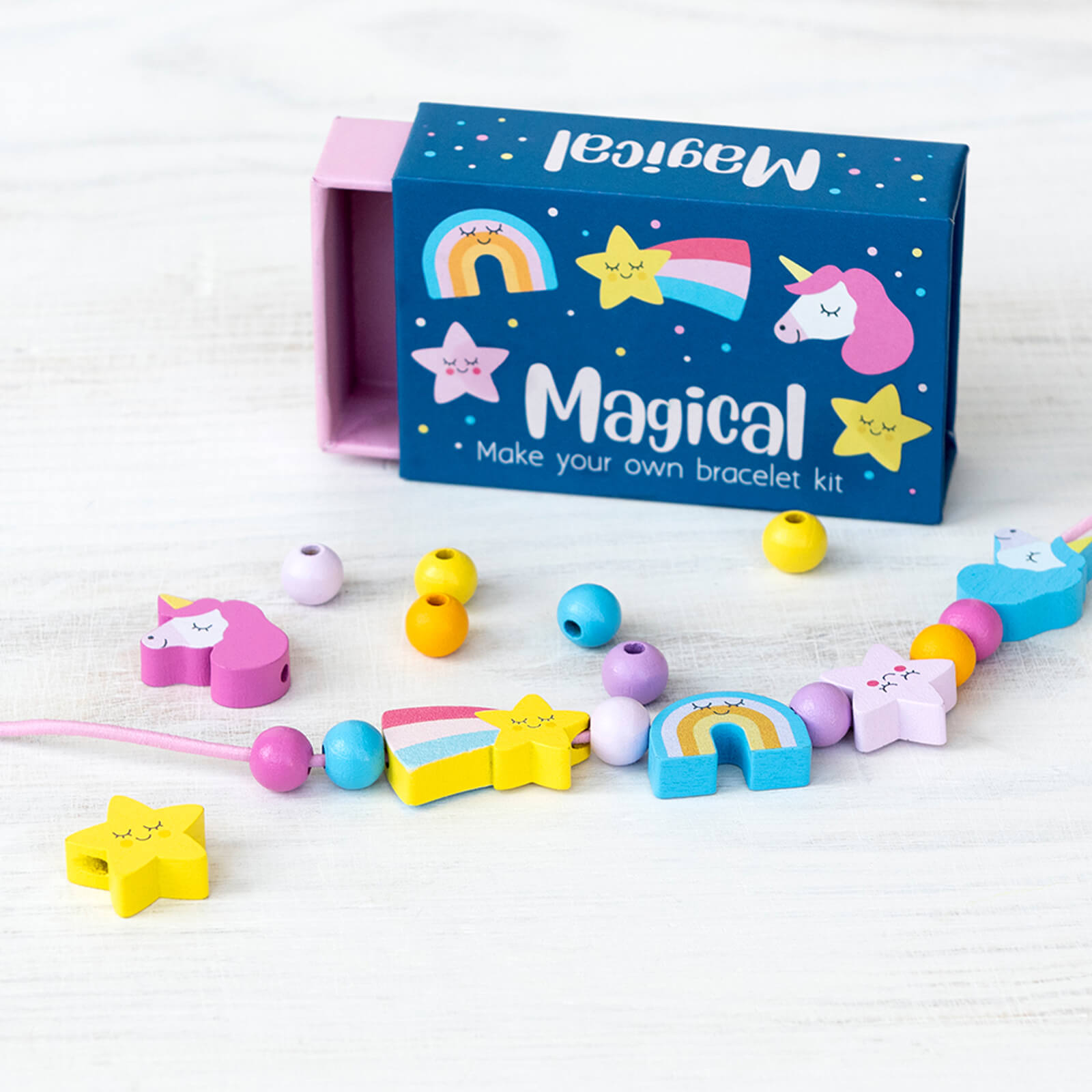 Wooden Bead Bracelet Kit - Magical