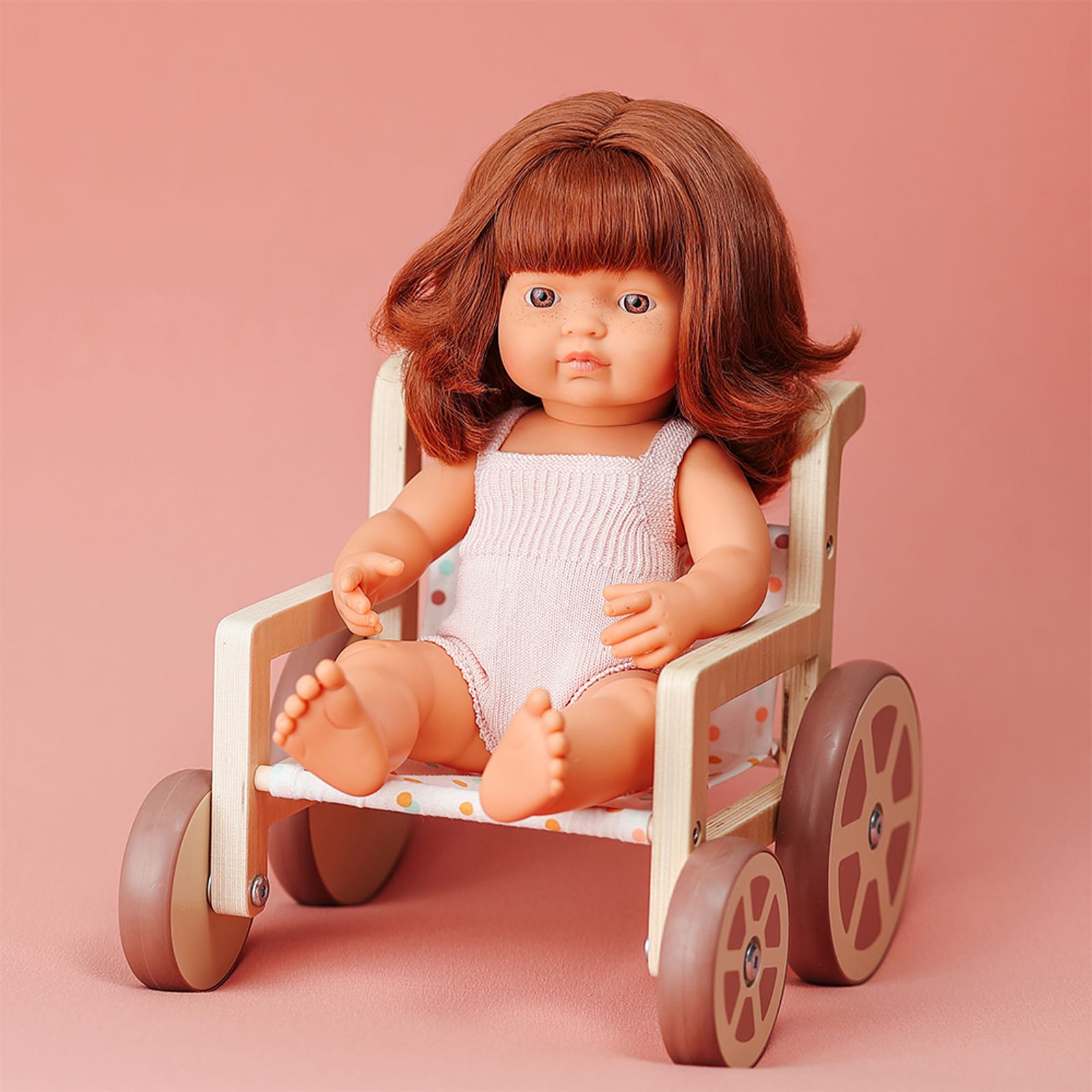 Wooden Doll Wheelchair