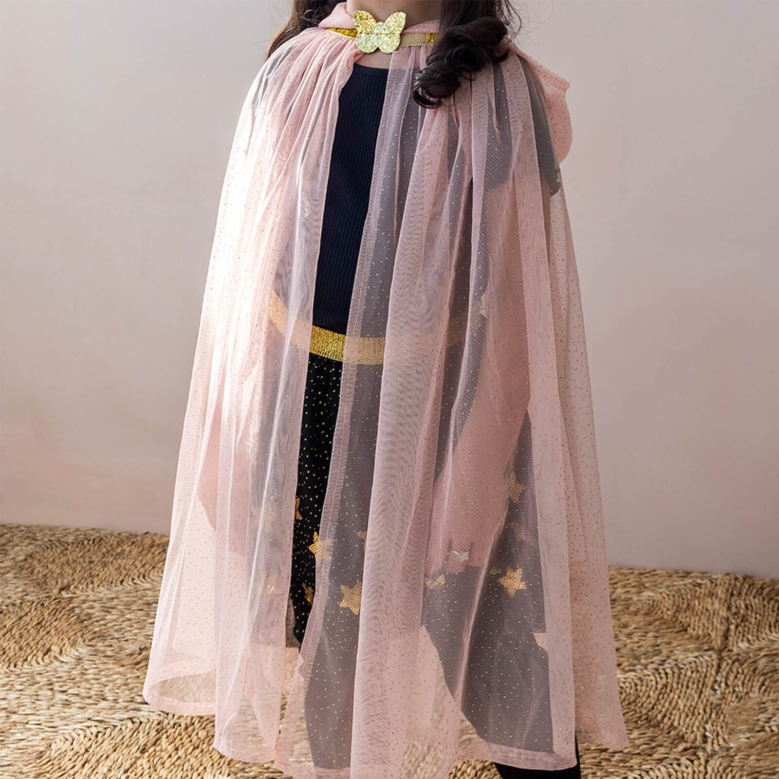 Glitter Cape - Light Pink