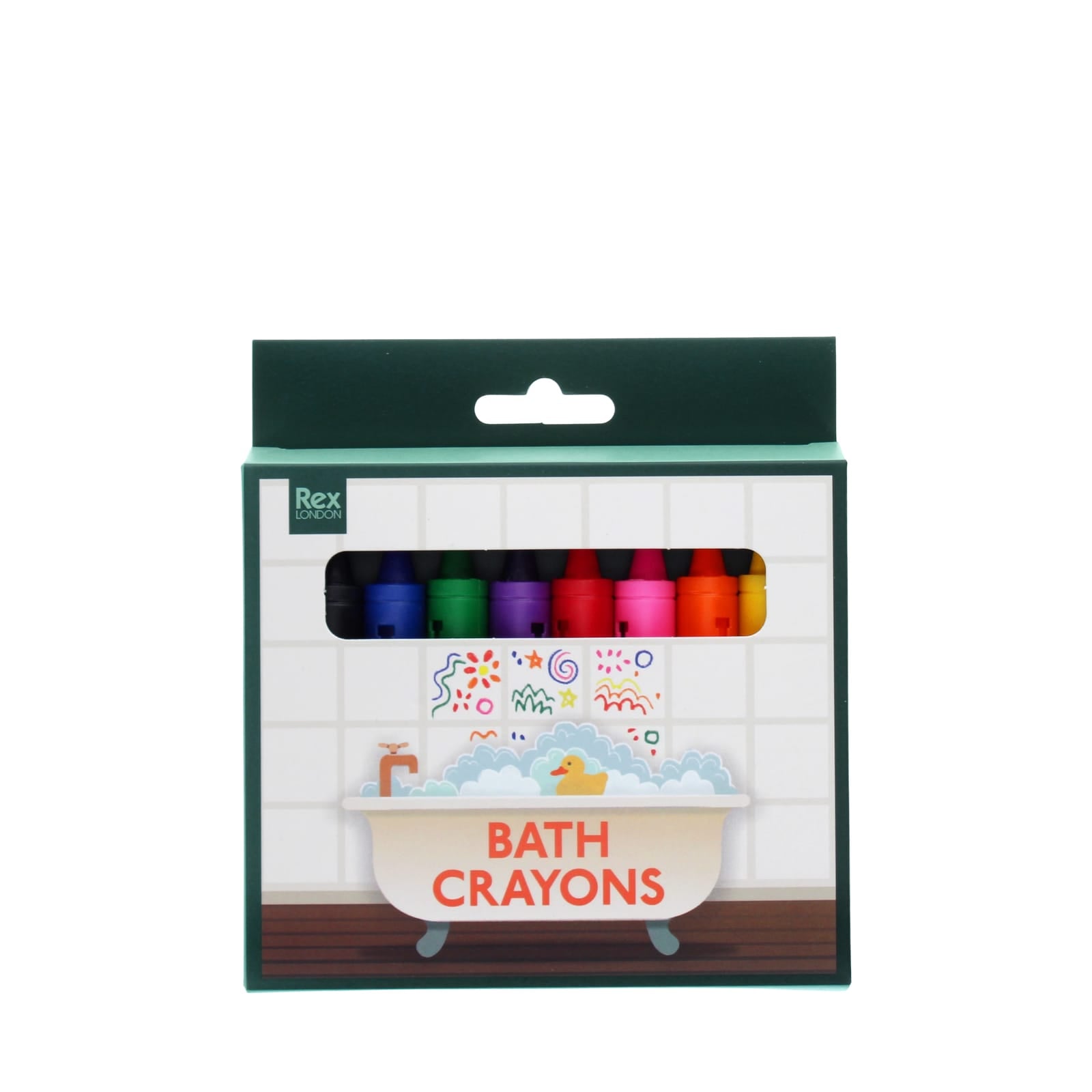 Coloured Bath Crayons - Box of 8