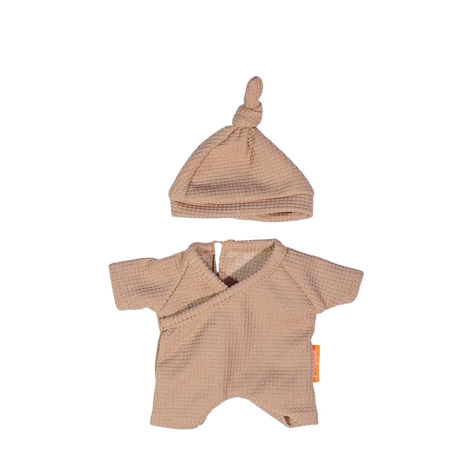 Doll Outfit Brown Pyjamas with Hat - 21cm