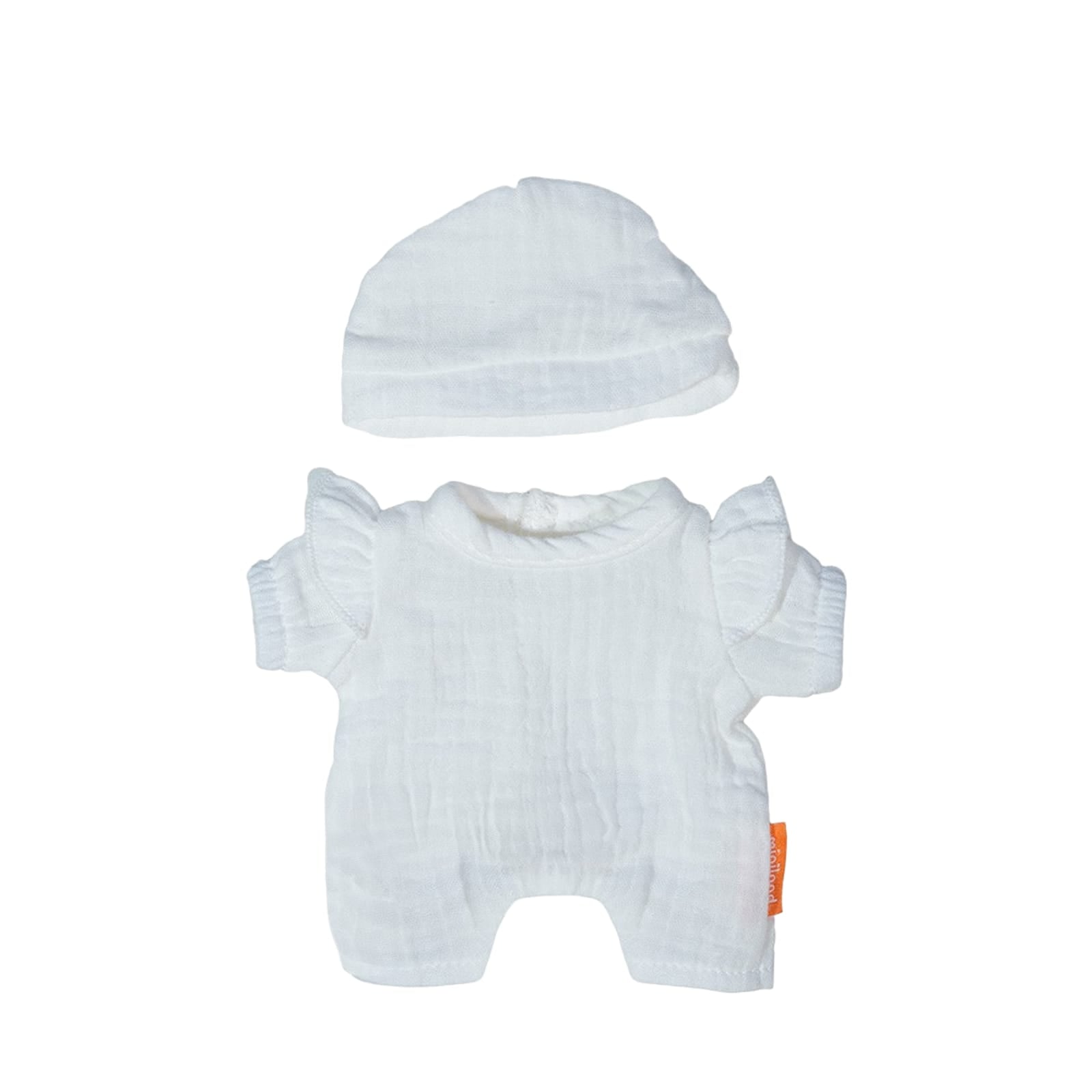 Doll Outfit White Pyjamas with Hat - 21cm