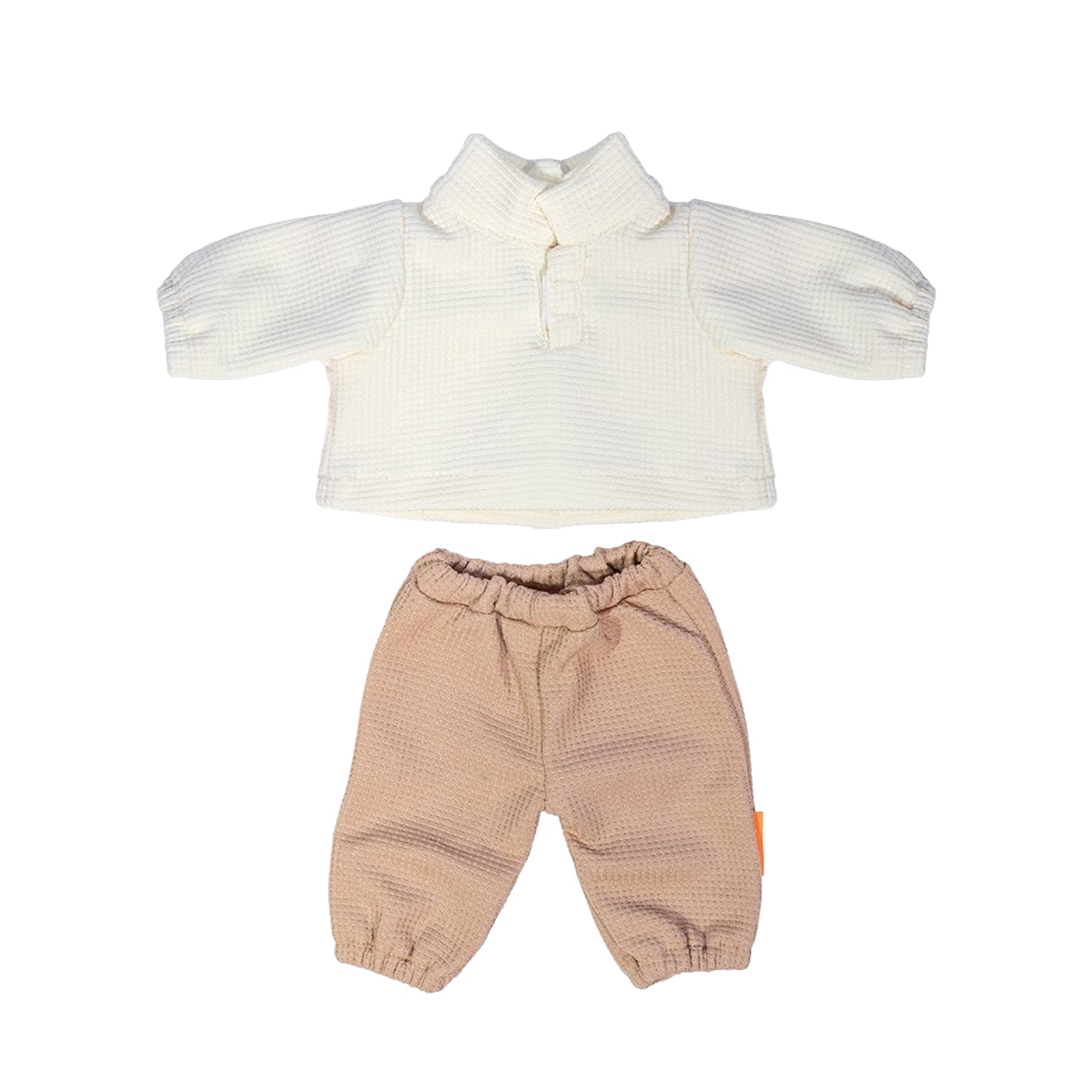 Doll Outfit Beige Sweater and Pants - 38cm