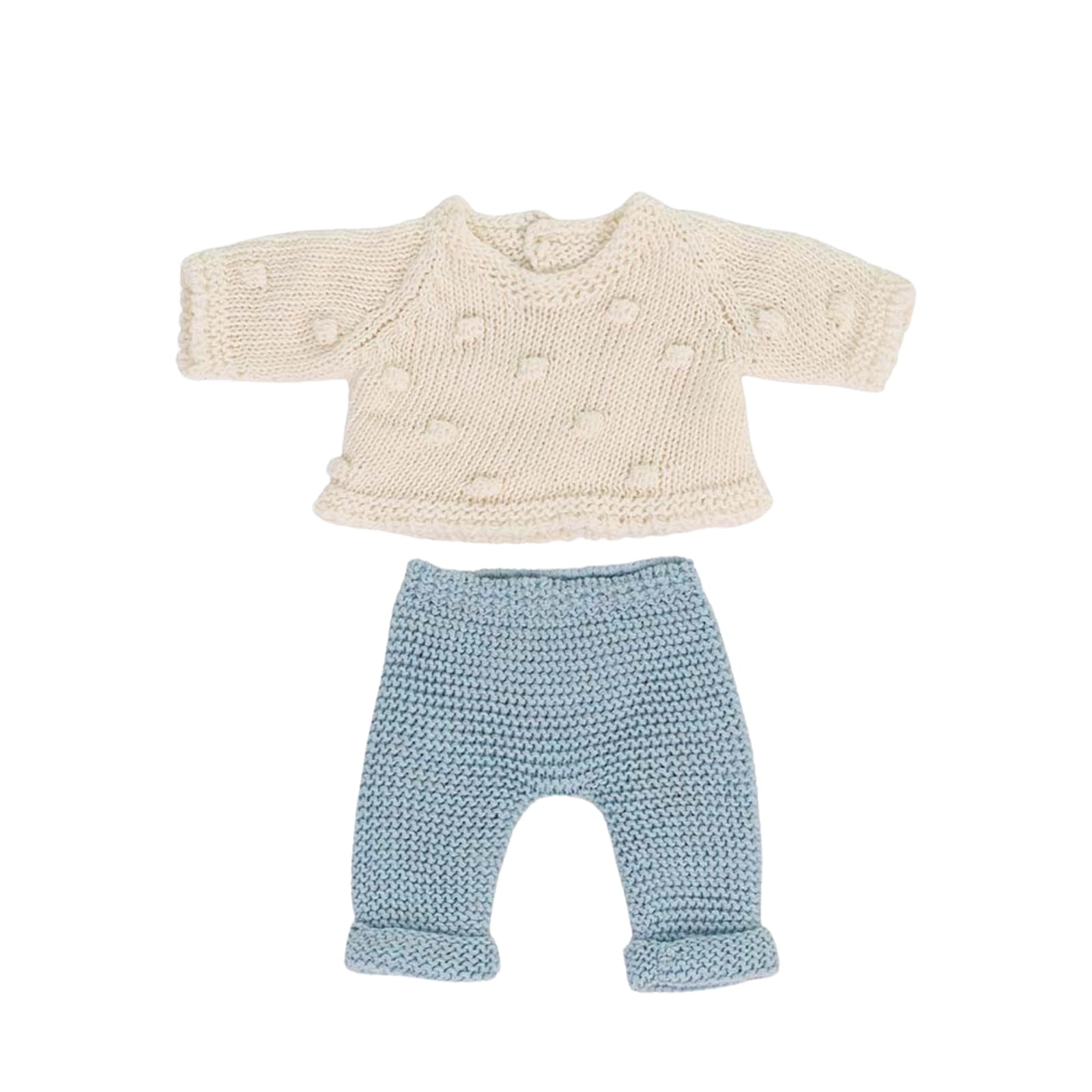 Knitted Doll Outfit Sweater and Trousers - 21cm