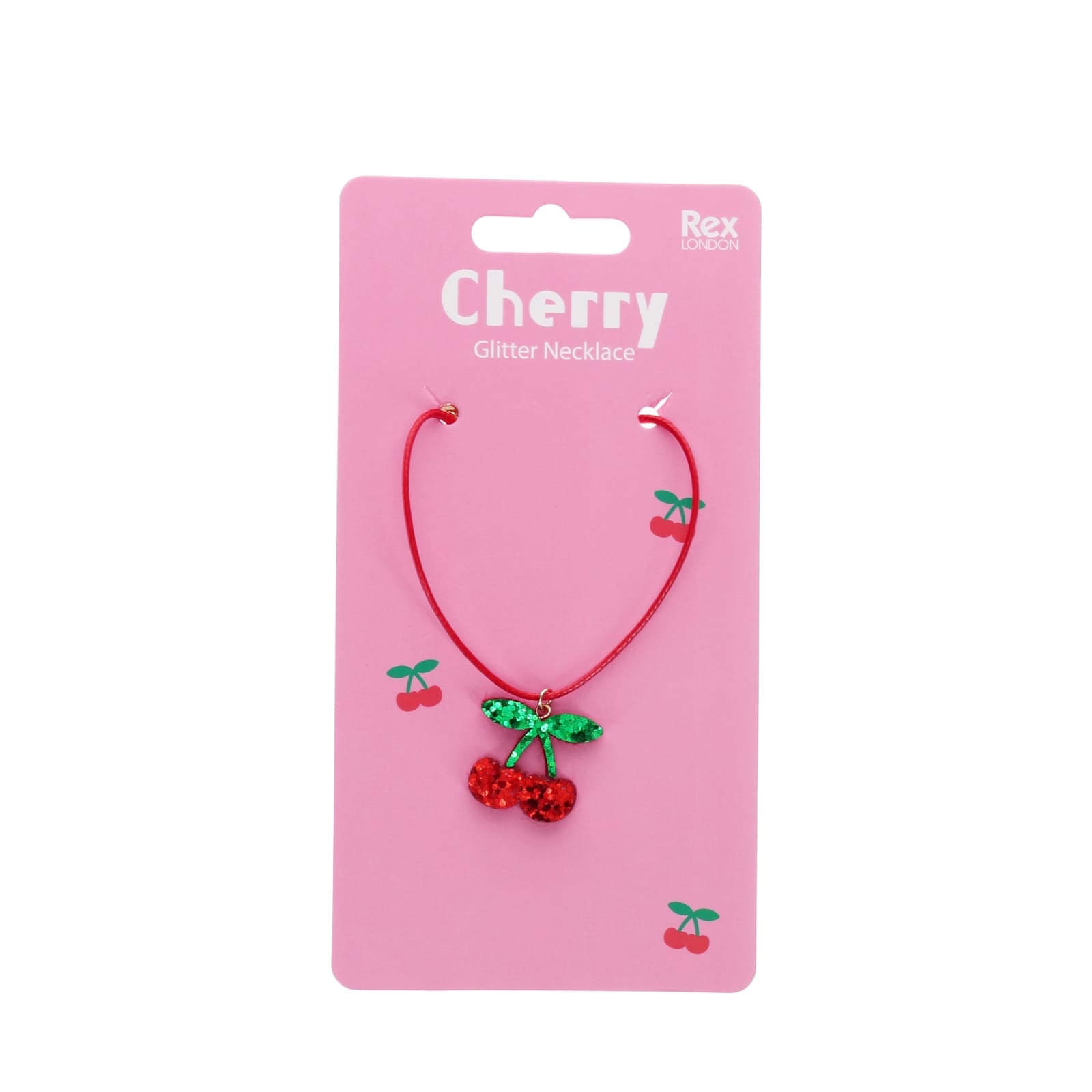 Glitter Necklace - Cherry