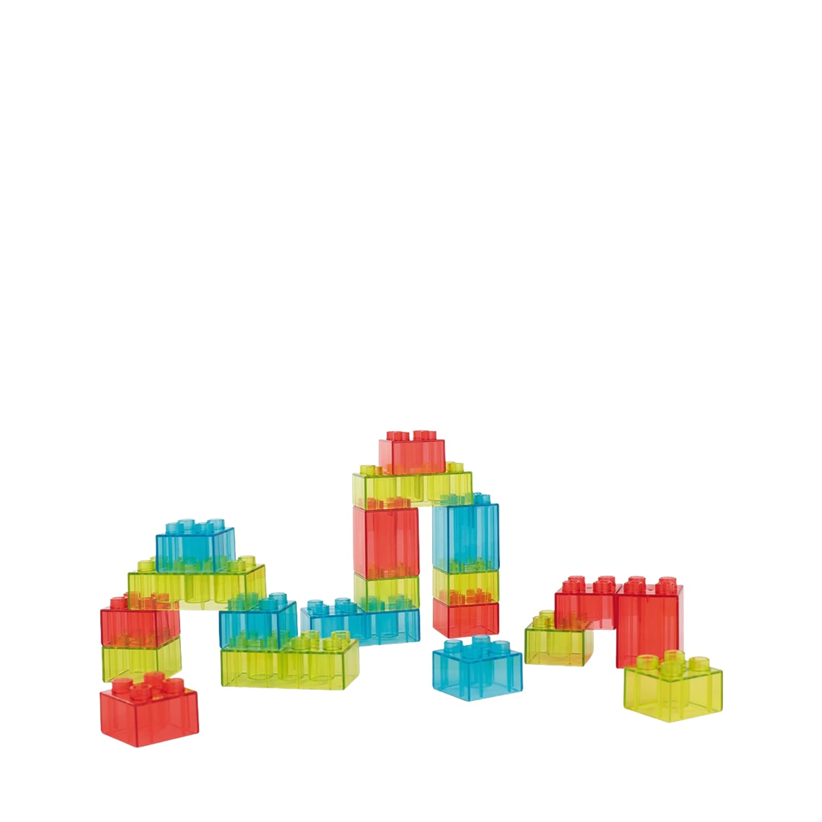 Translucent Building Blocks - 55 Pieces