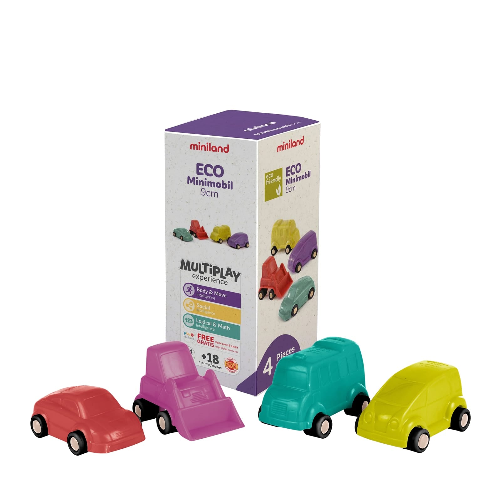 Minimobil Cars 9cm - 4 Pieces