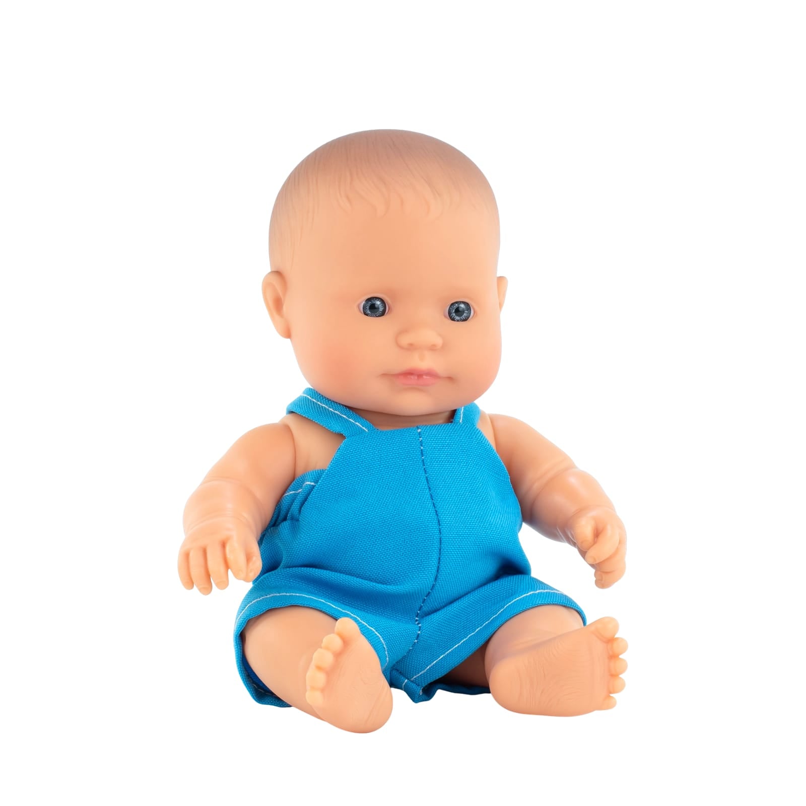 Caucasian Boy Dressed Baby Doll - 21cm