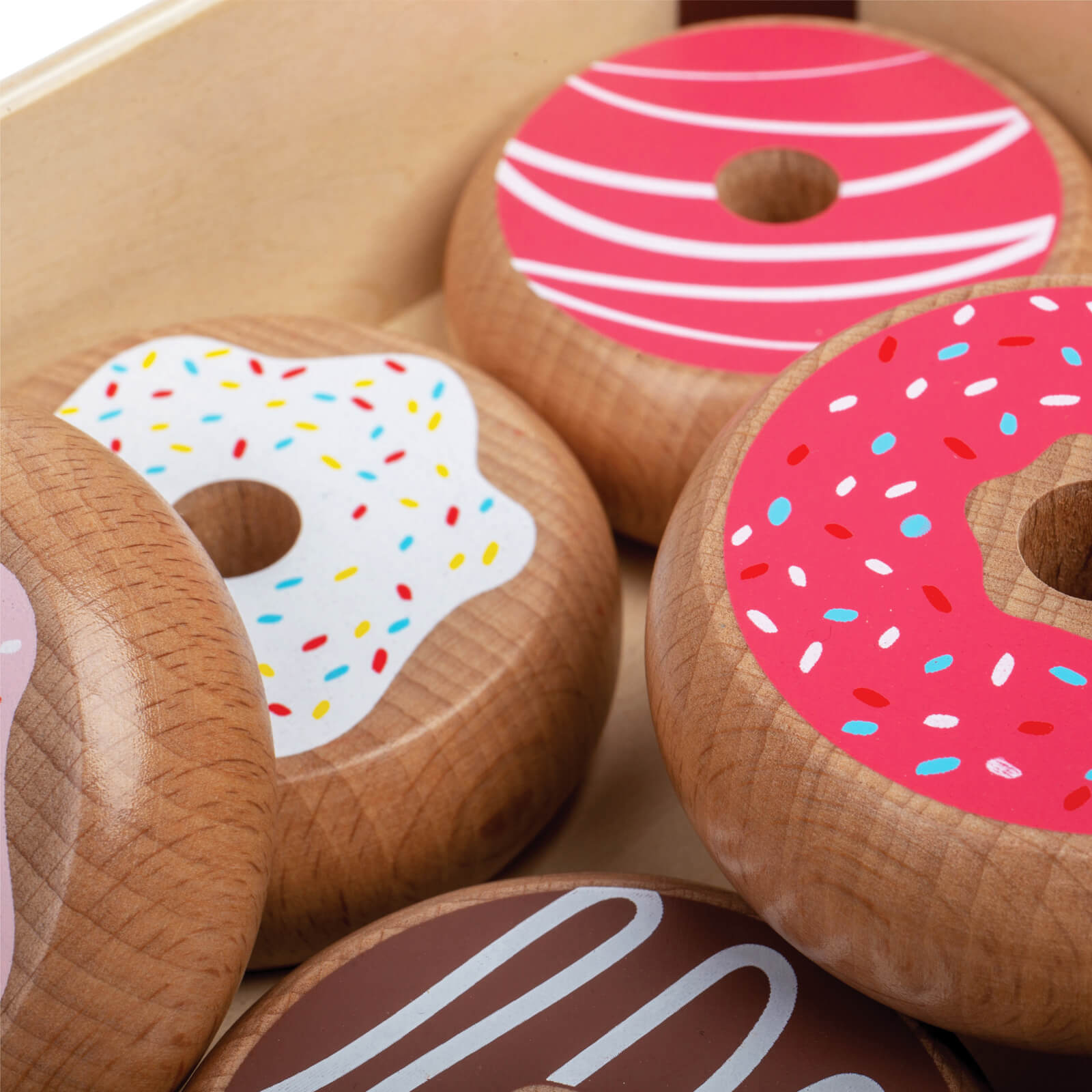 Wooden Doughnuts Crate