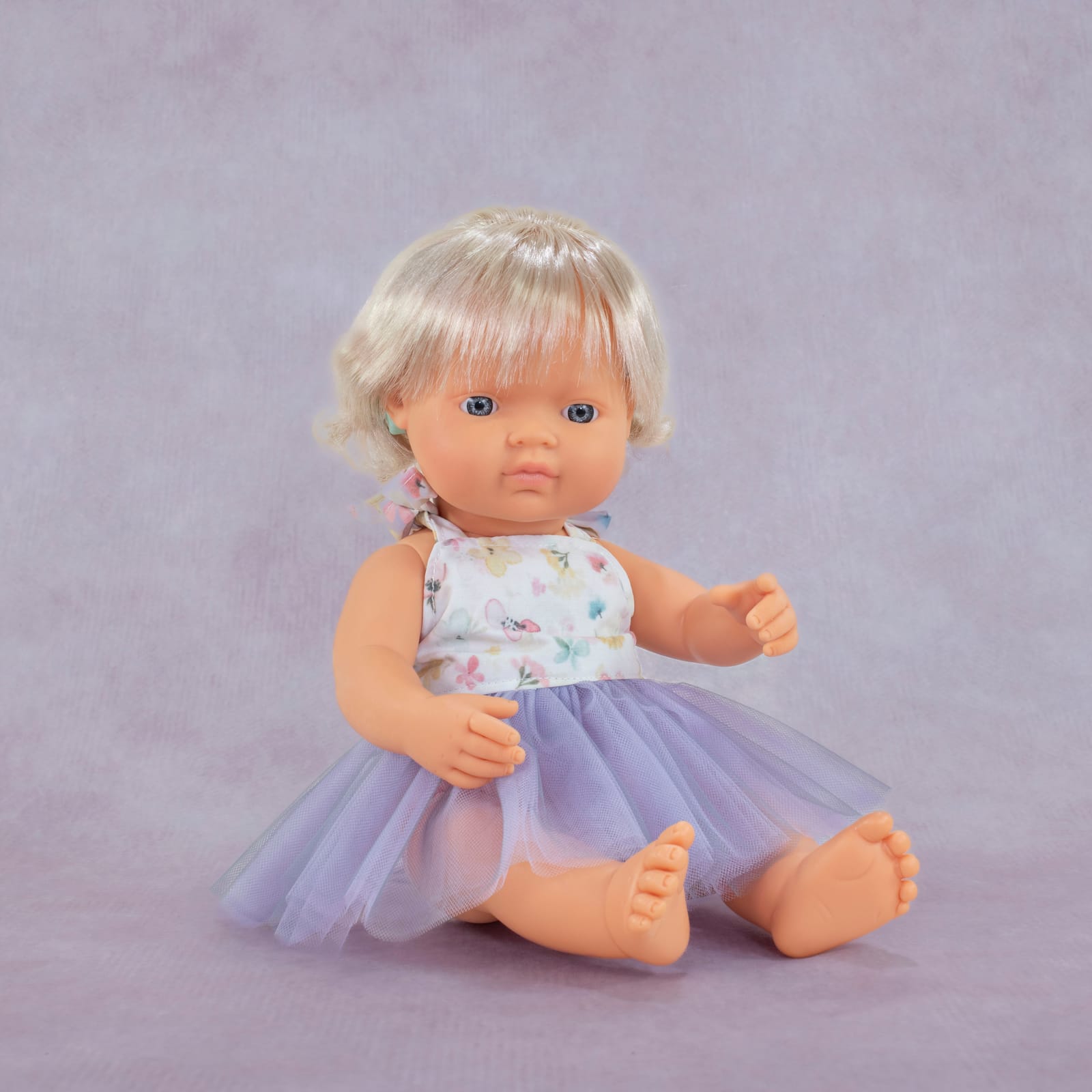 Girl with Hearing Aid Dressed Baby Doll - 38cm