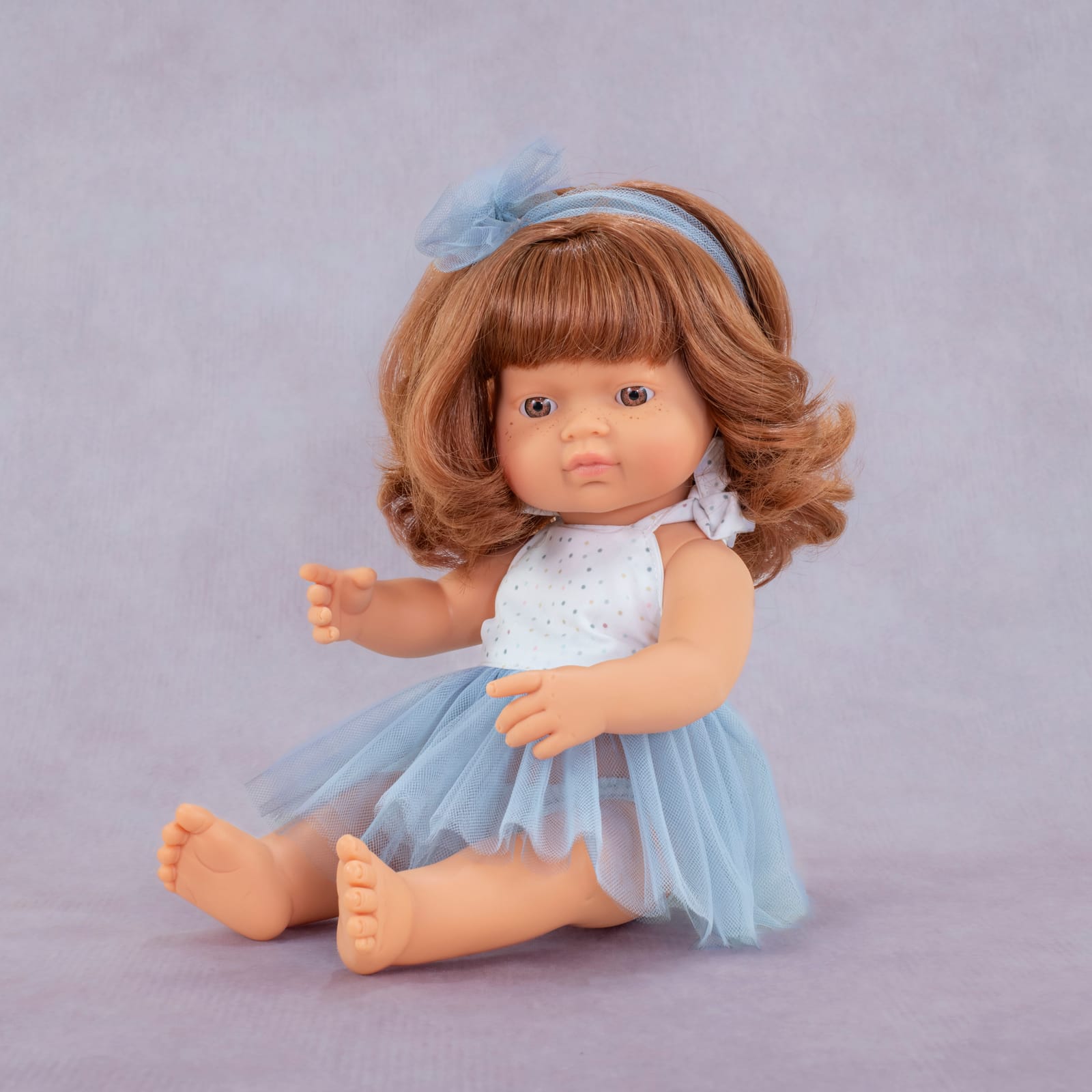 Redhead Girl Dressed Baby Doll - 38cm