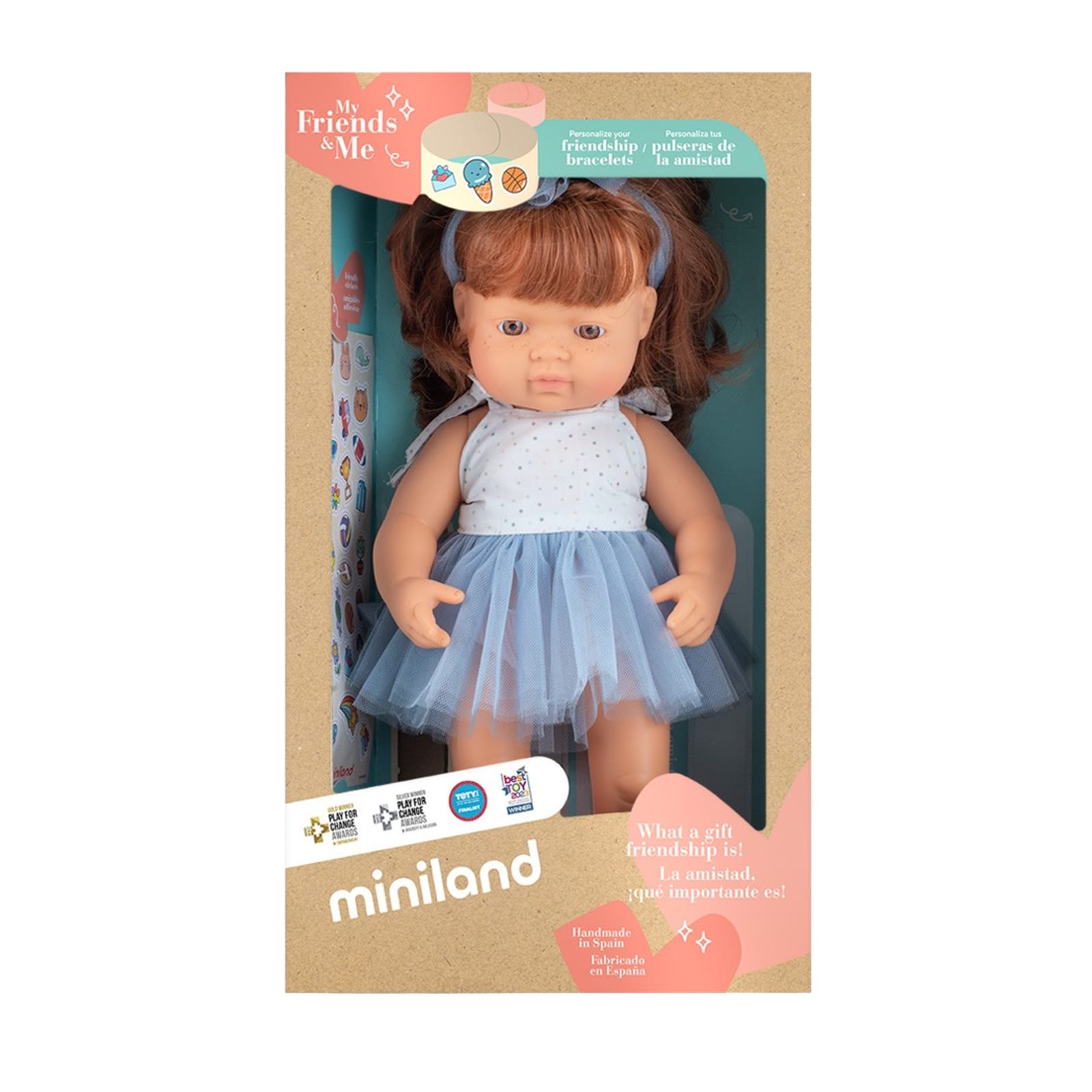 Redhead Girl Dressed Baby Doll - 38cm